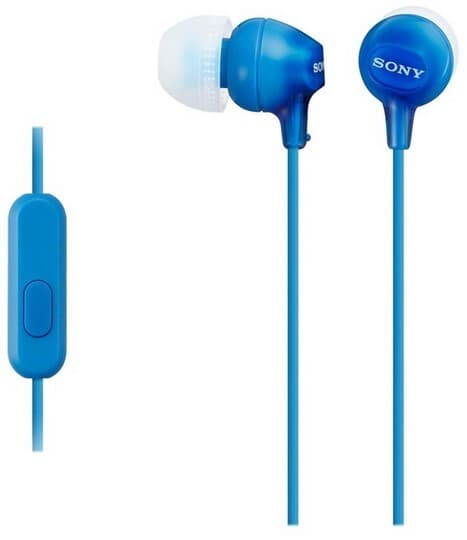 Sony MDR-EX15AP -nappikuulokkeet, sininen
