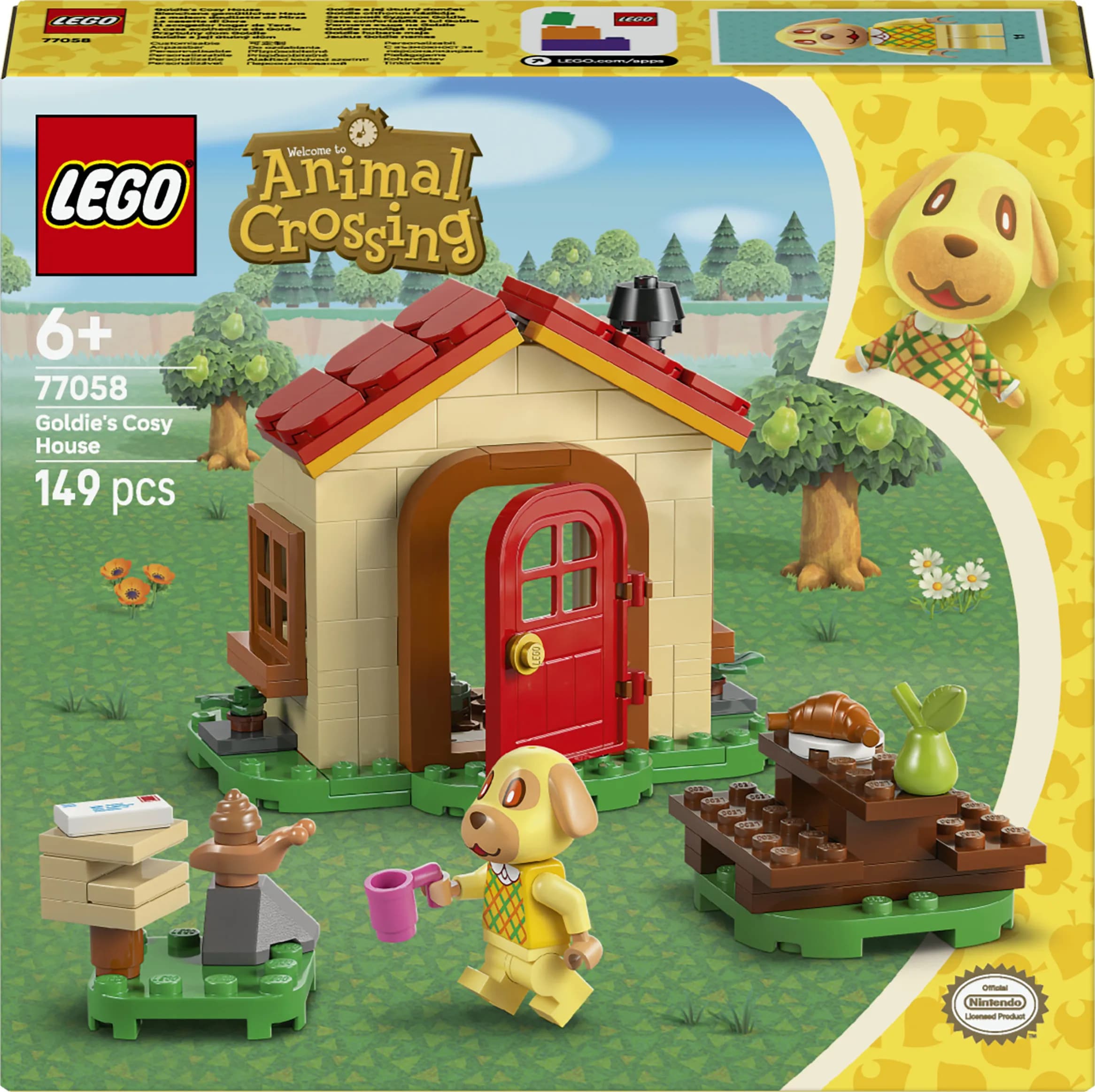 LEGO Animal Crossing Goldie’s Cozy House 77058