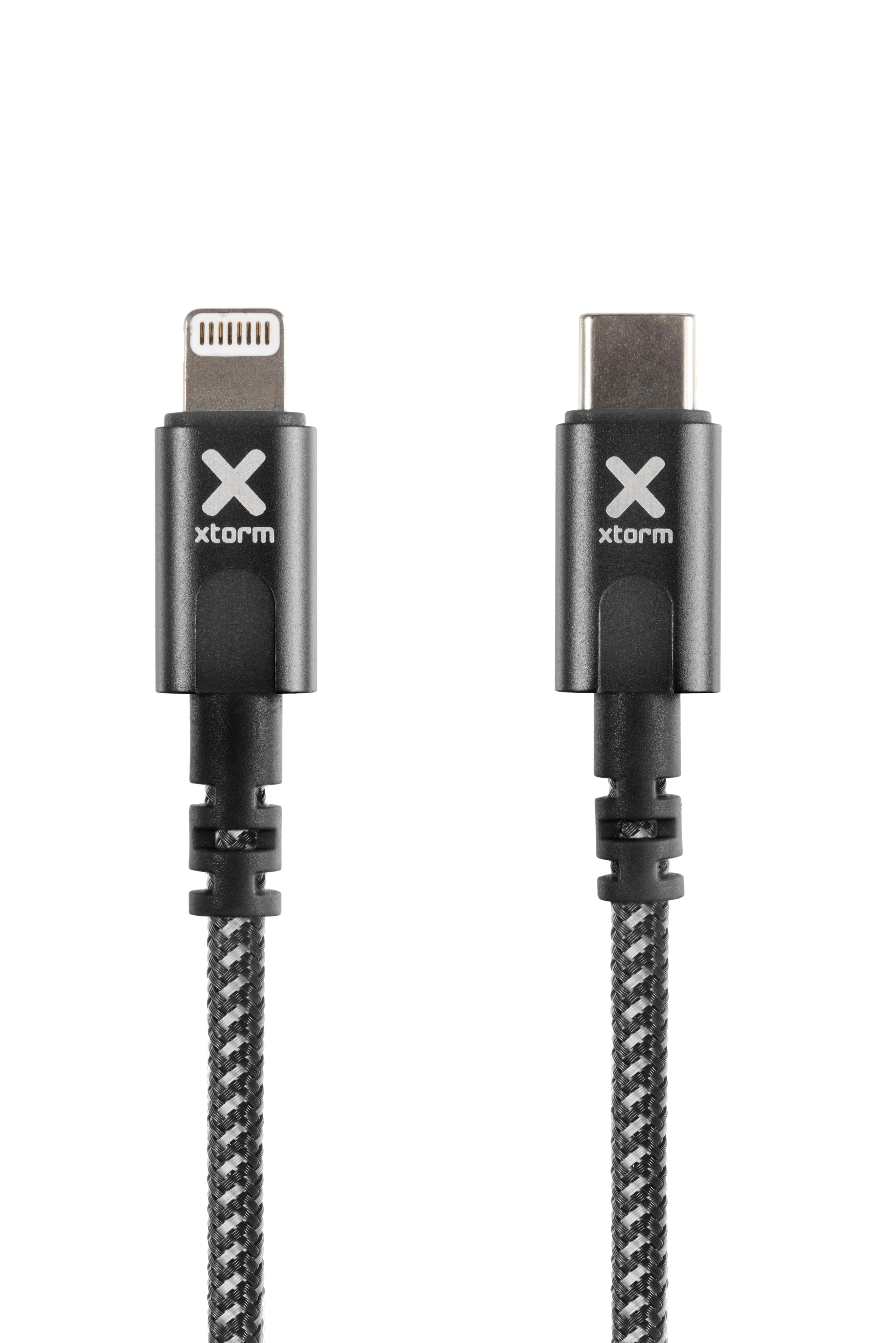 Xtorm CX2031 USB-C – Lightning -kaapeli, 1 m, musta