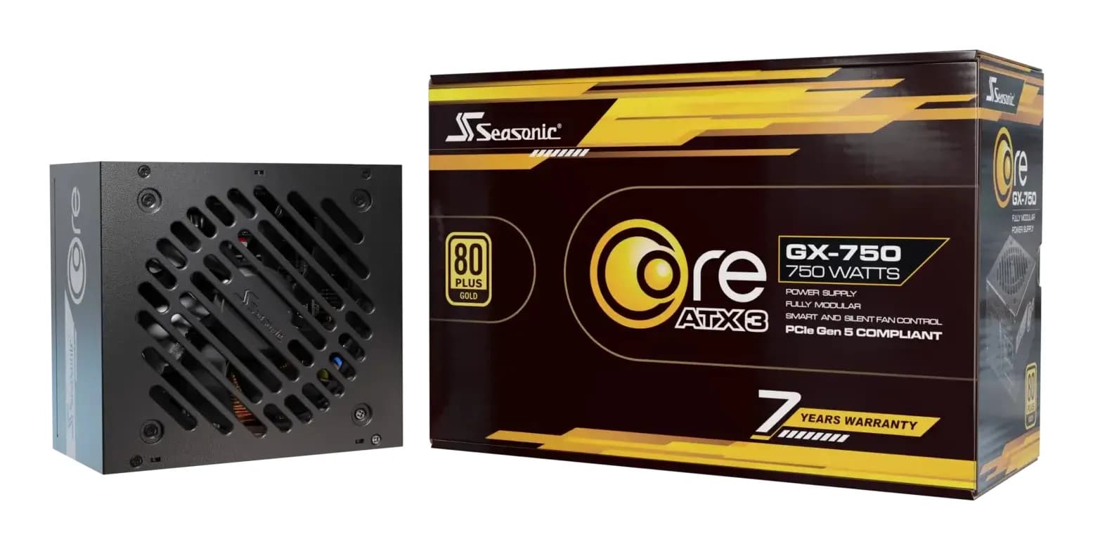 Seasonic CORE GX ATX 3.1 850W -virtalähde, 80 Plus Gold