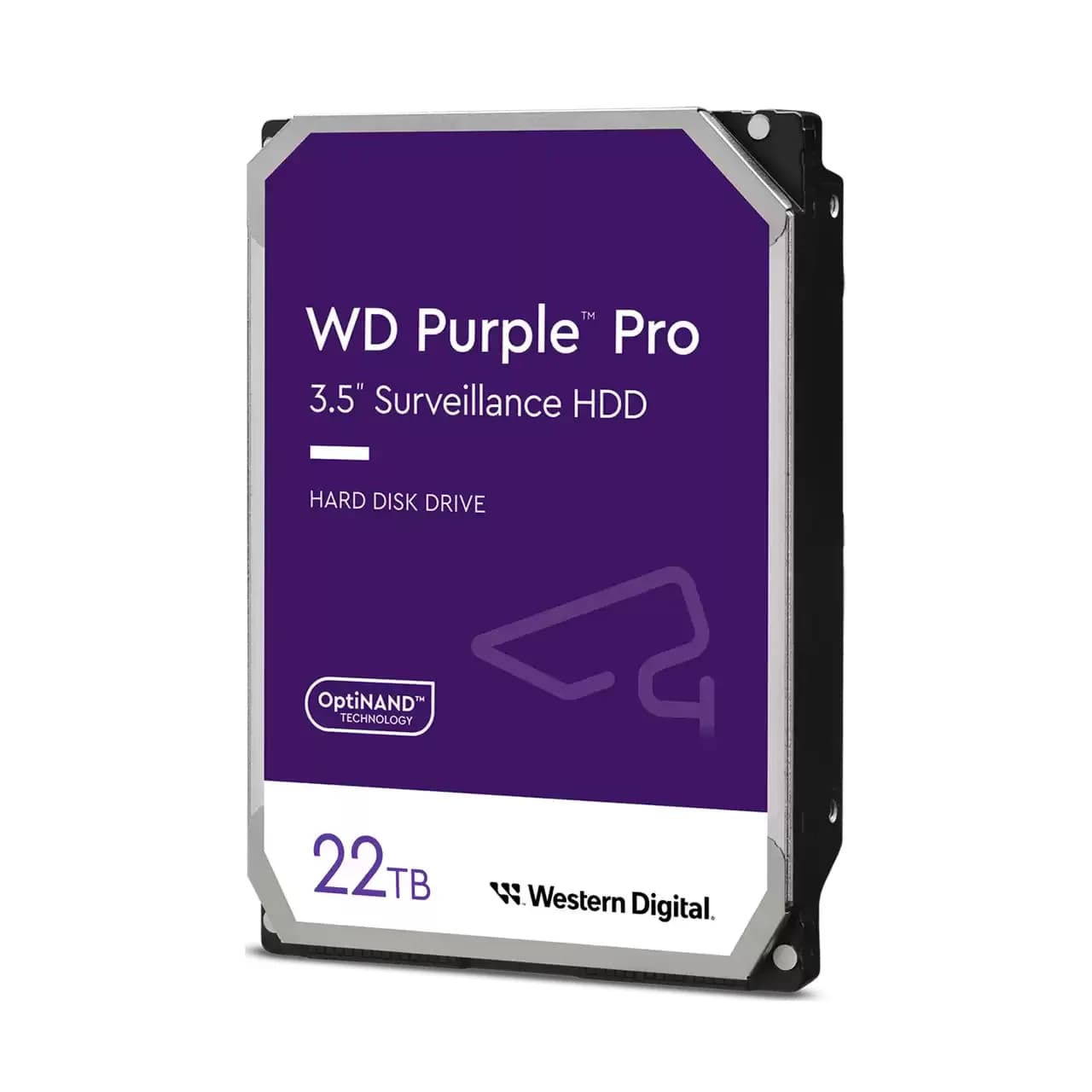 WD Purple Pro 3.5"" 22 Tt, 7200 RPM, 512 MB, 550 WRL, SATA III -kovalevy (valvontakäyttöön)