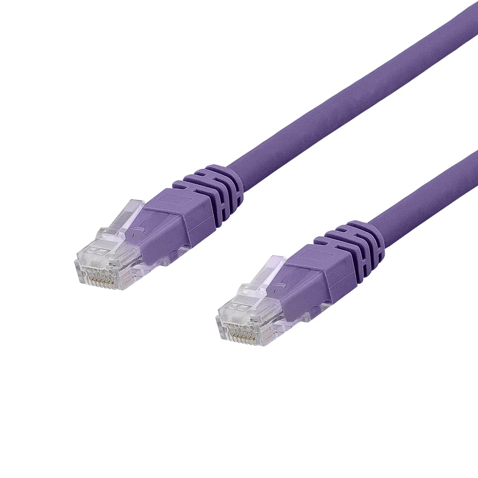 Deltaco Cat6a U/UTP RJ45 2m -verkkokaapeli, purppura