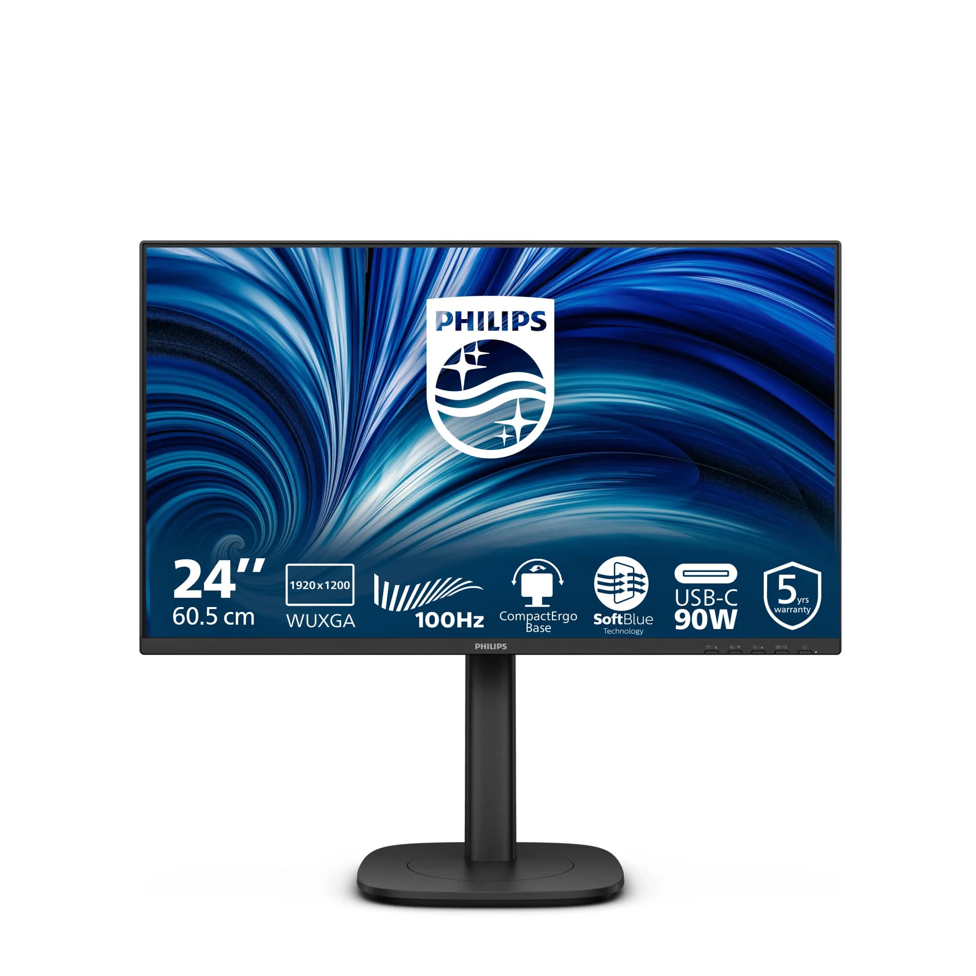 Philips 24B2U3301D/00 24.1"" WUXGA, IPS -näyttö, USB-C hub