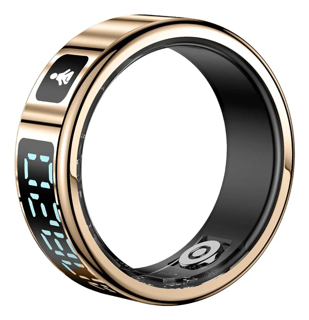 Fitring Smart Ring -älysormus LCD-näytöllä, S