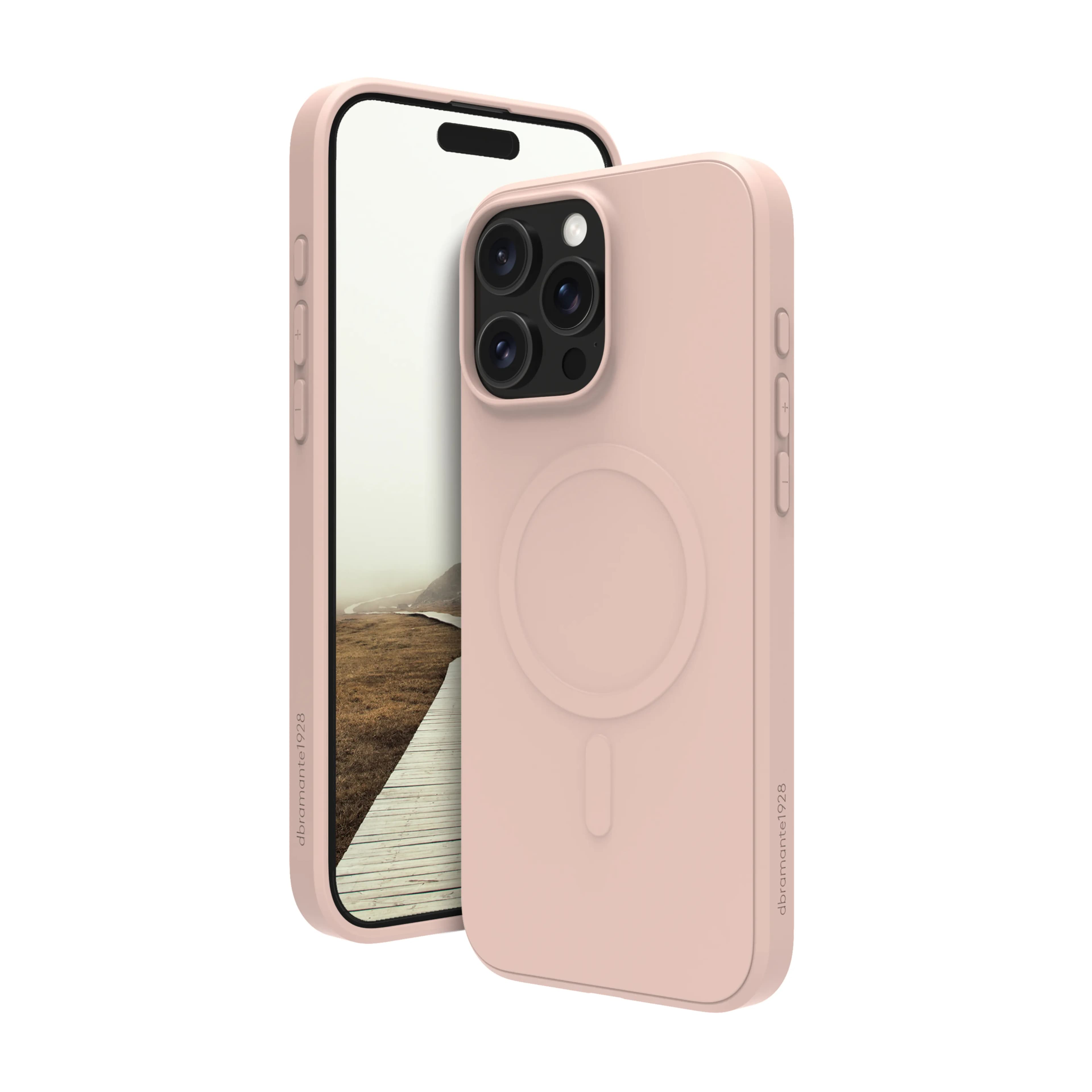 Dbramante1928 Greenland Pro MagSafe, iPhone 16 Pro Max -suojakuori, Pink Sand