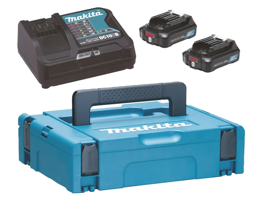 Makita CXT -Powerpack, 2 x 2,0Ah akkua ja pikalaturi, Makpac1