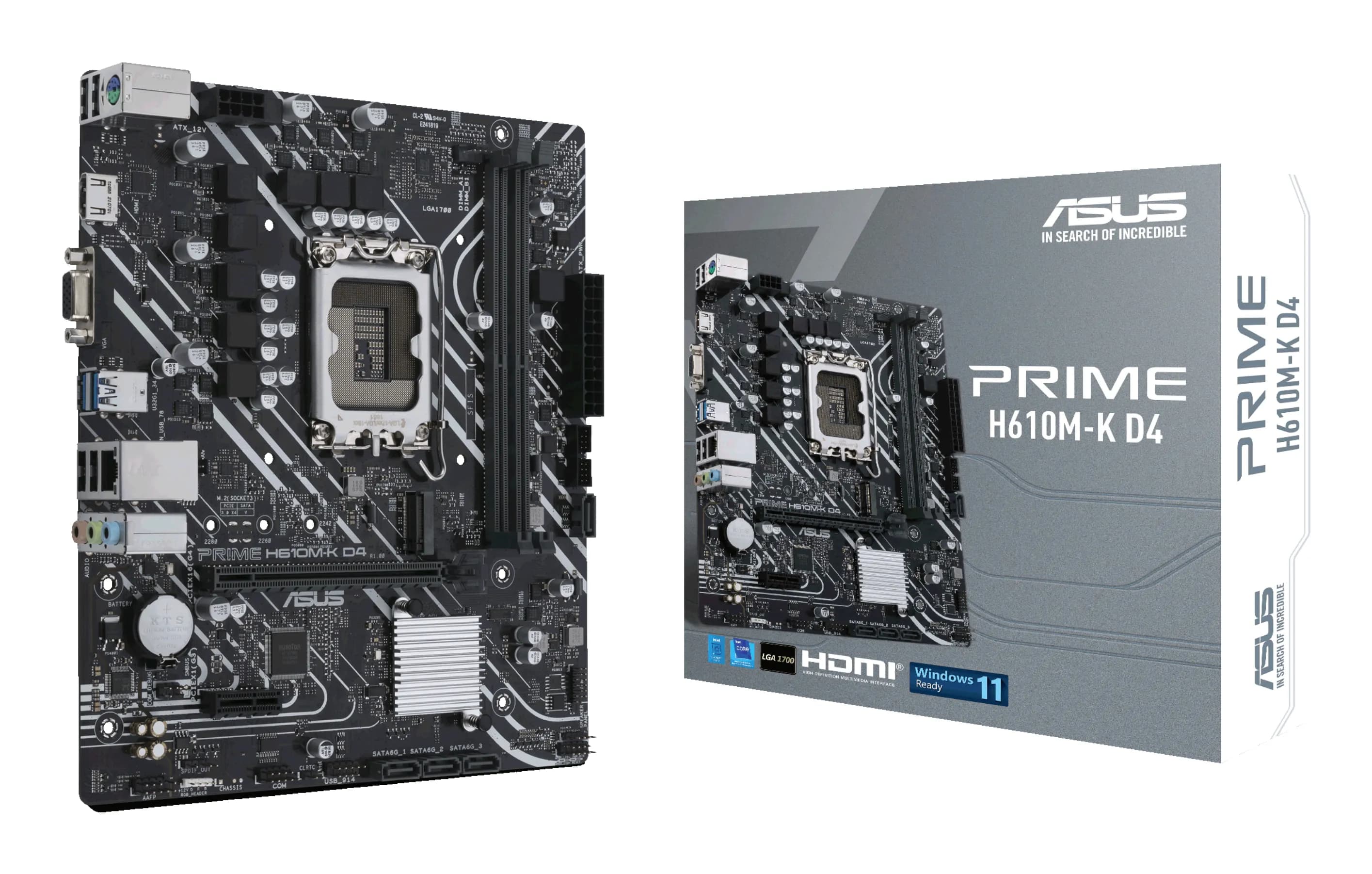 Asus PRIME H610M-K DDR4 LGA1700 mATX -emolevy