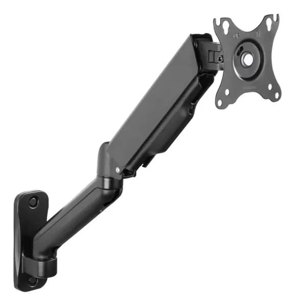 DELTACO OFFICE ARM-0360 -seinäteline yhdelle näytölle 17-32"", kaasujousella, 9 kg, musta