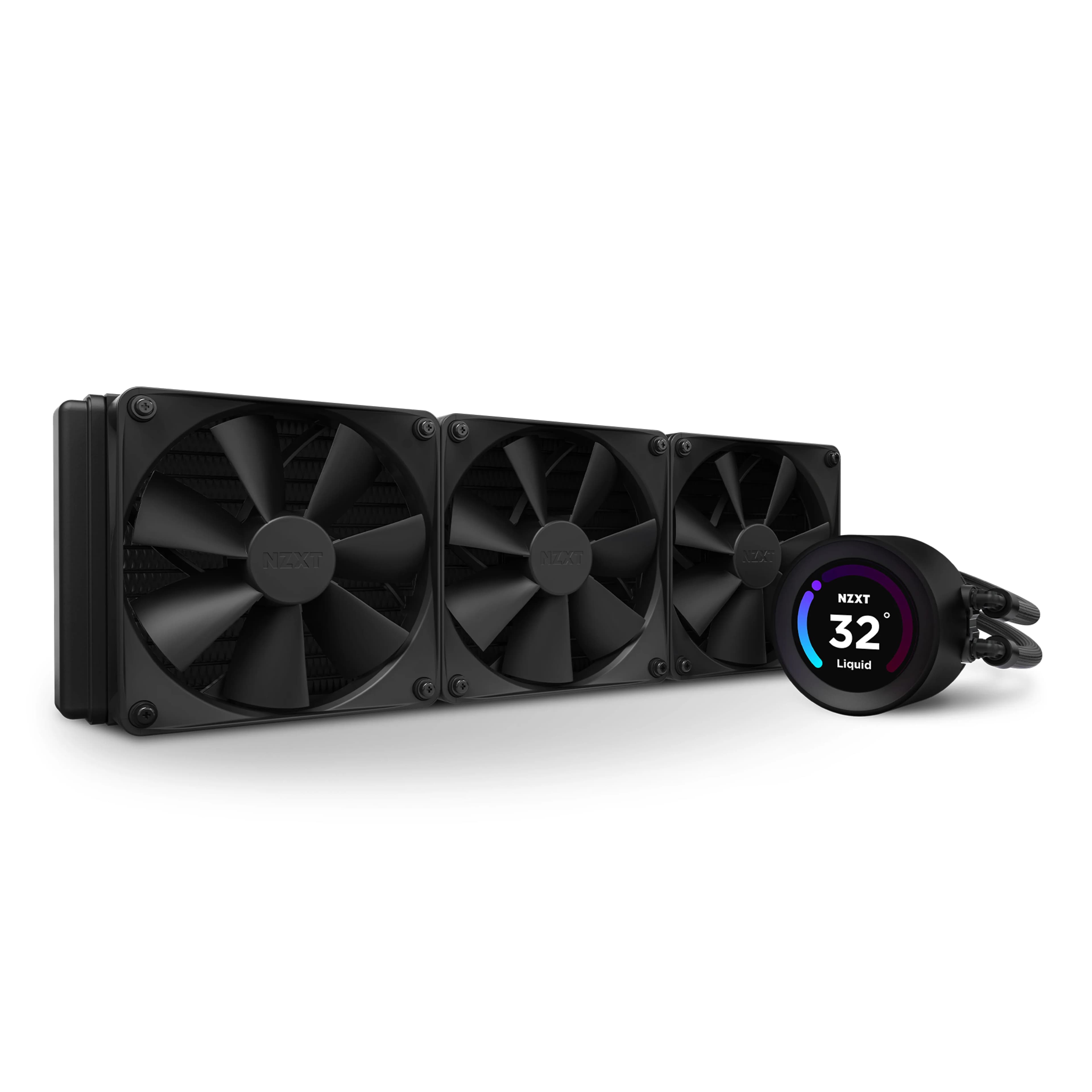 NZXT Kraken Elite 360mm RGB -nestejäähdytin, musta