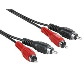 Hama HA-43329 2x RCA -audiokaapeli, 5 m, musta