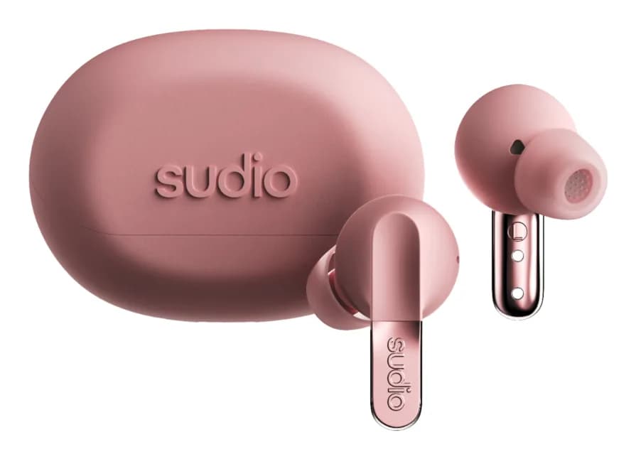 Sudio N3 Pro -langattomat nappikuulokkeet, pinkki
