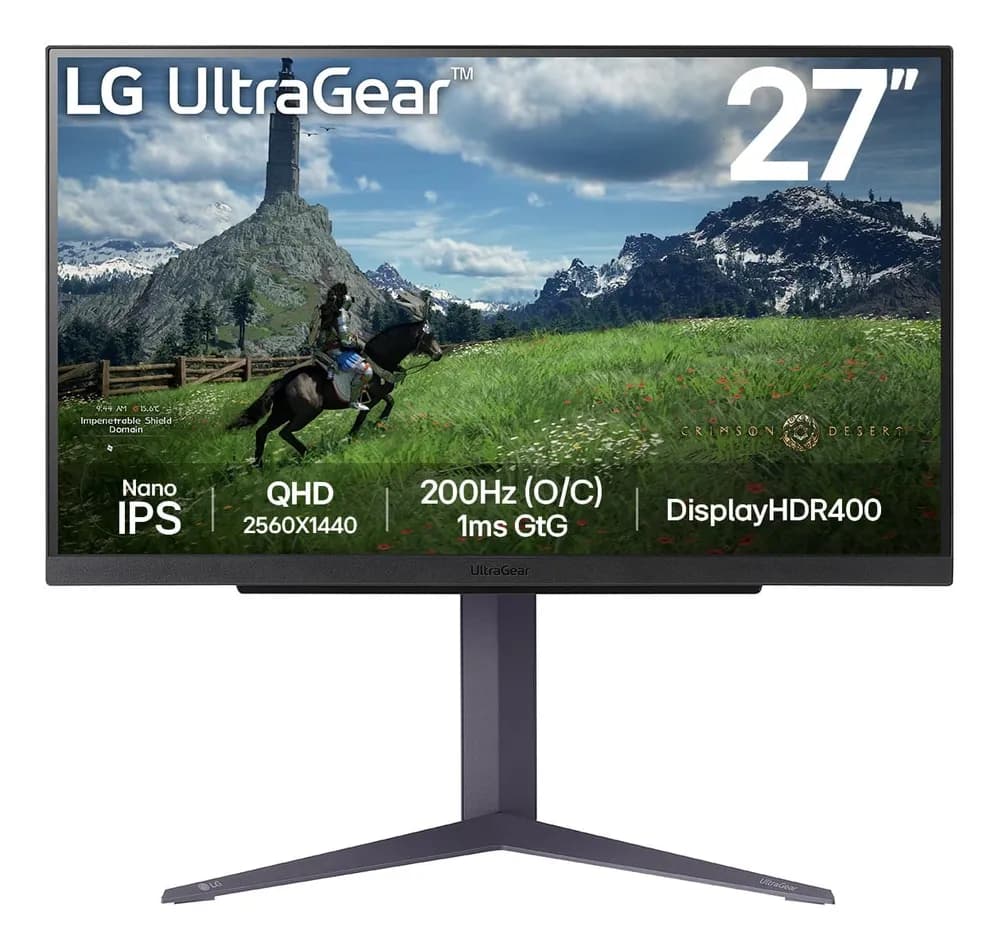 LG UltraGear 27GS85QX-B 27"" QHD, Nano IPS -pelinäyttö