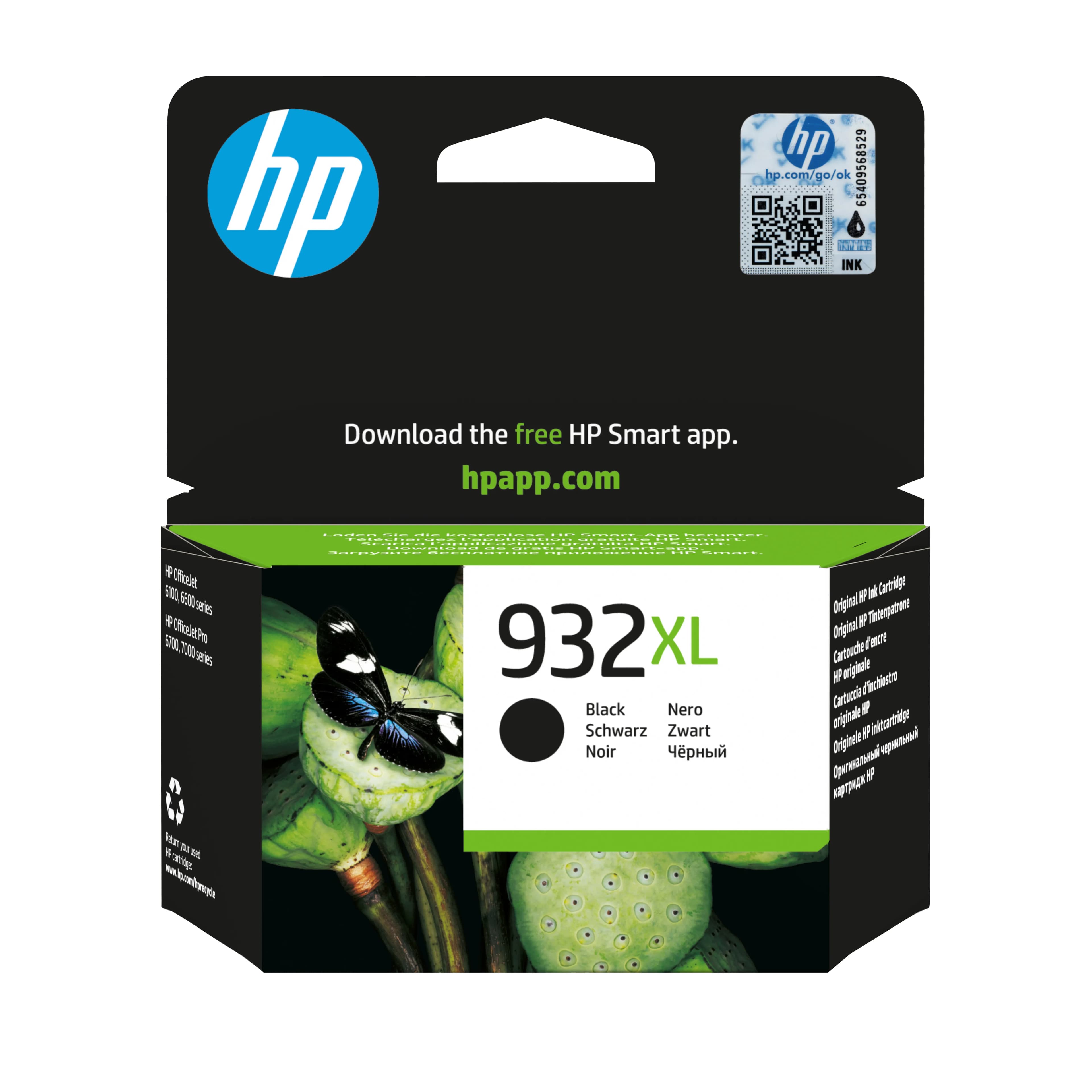 HP 932XL CN053AE-mustekasetti, 22.5 ml, musta
