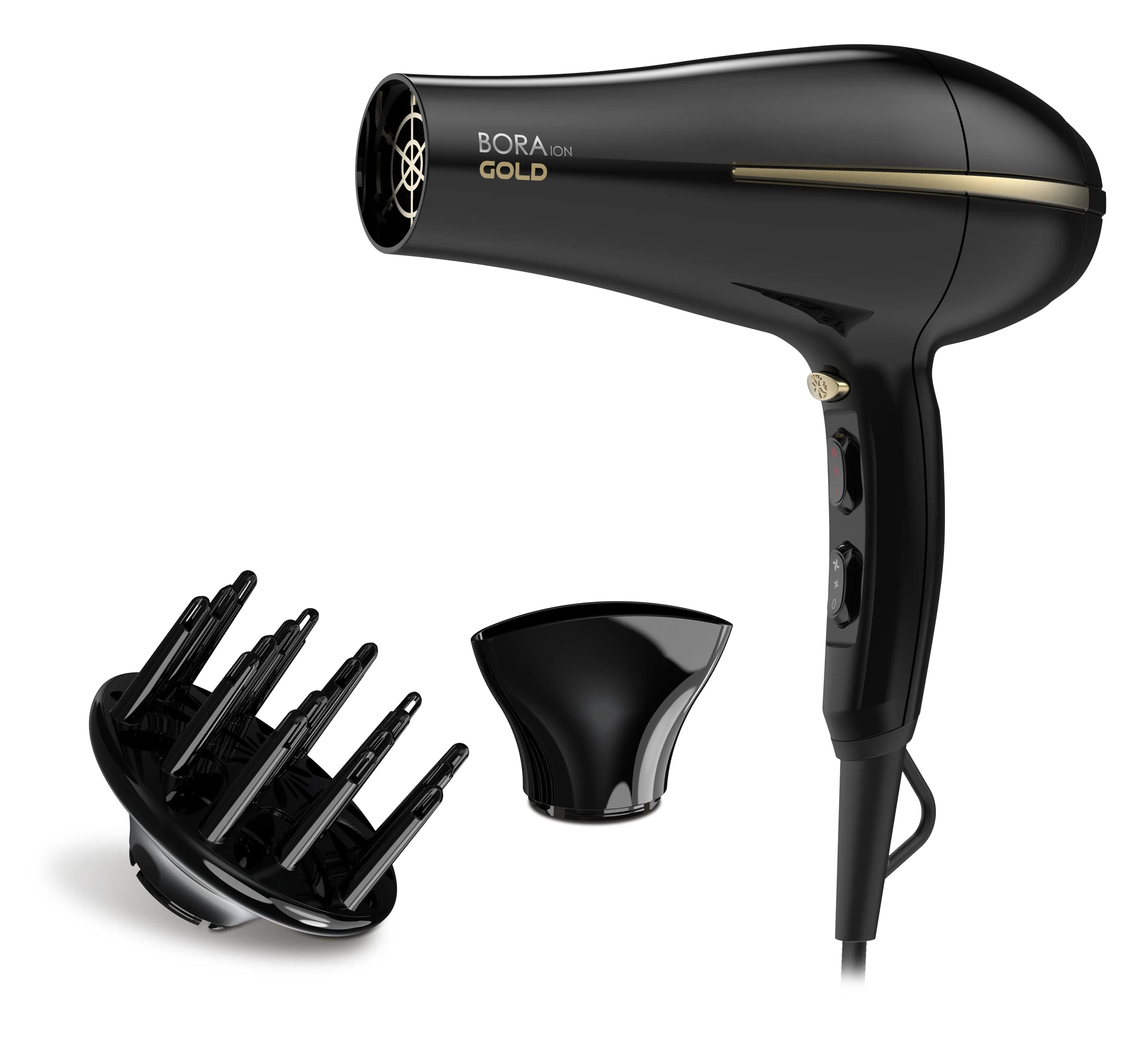 GA.MA Bora GOLD GH0825, 2200 W -hiustenkuivaaja, kulta