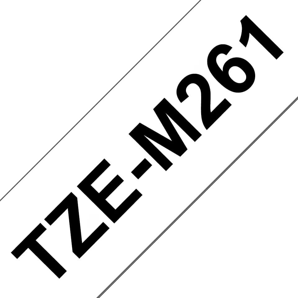 Brother TZe tape 36mm black/white mat