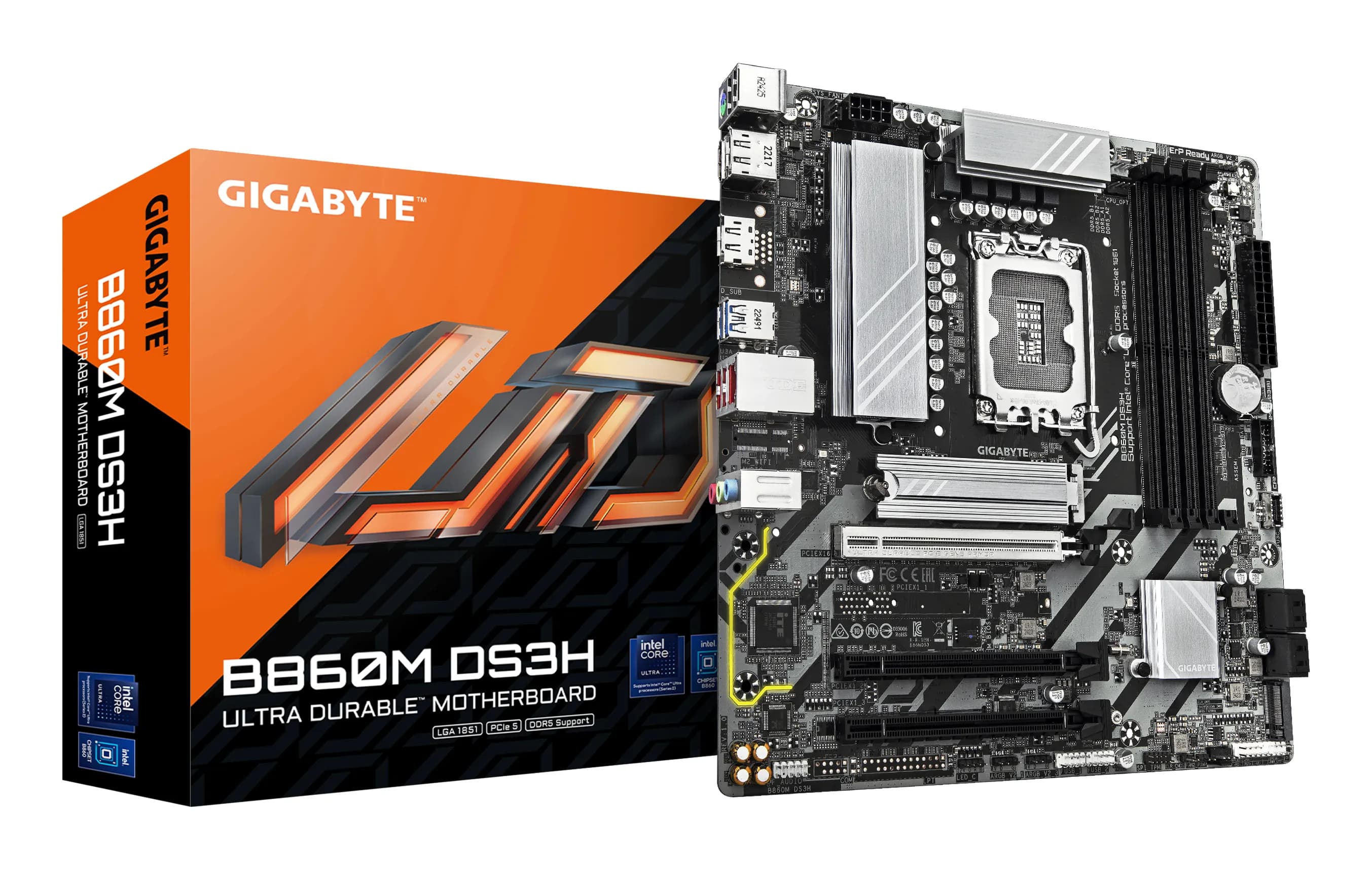 Gigabyte B860M DS3H LGA1851 mATX -emolevy