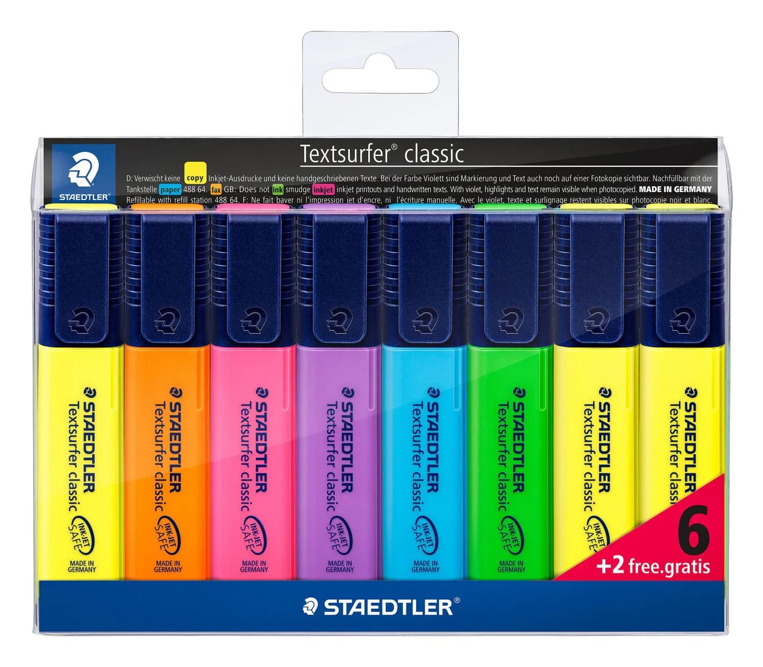 Highlighter Textsurfer ass (6+2)