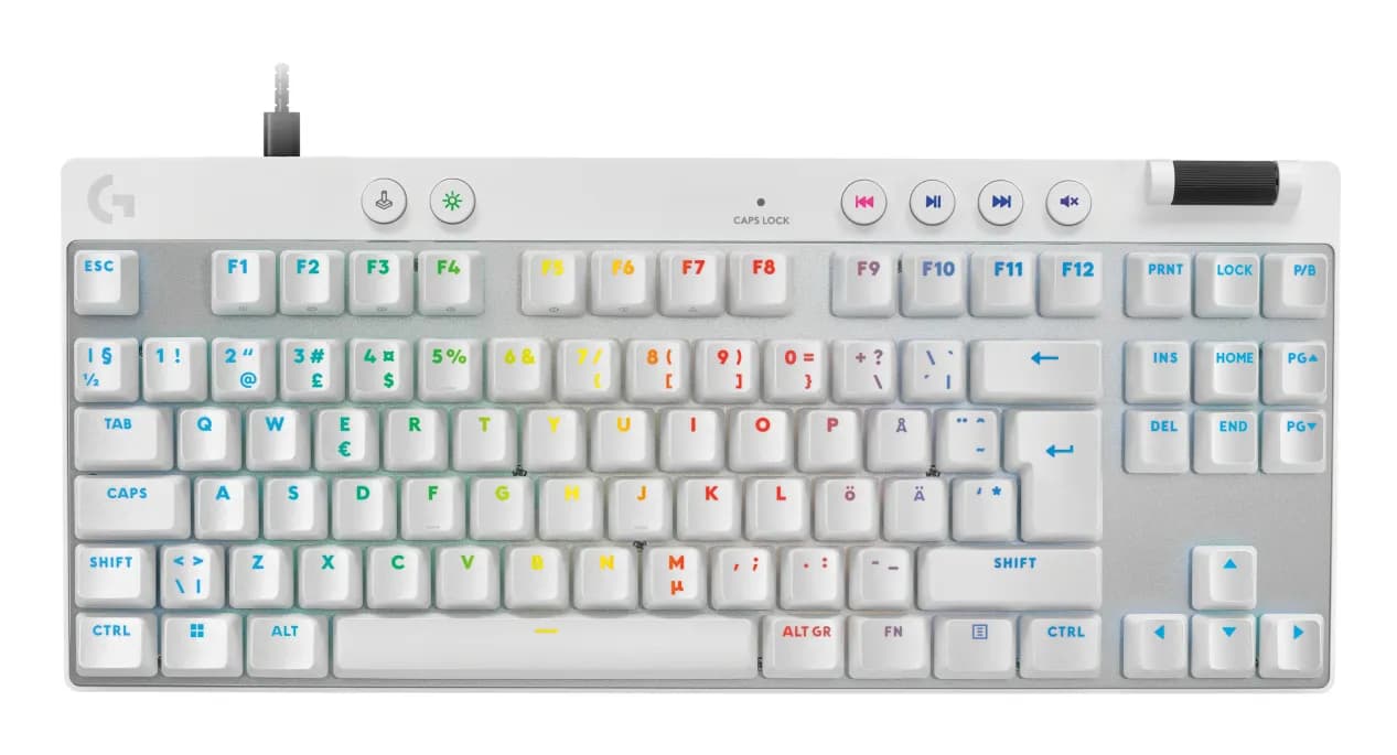 Logitech G PRO X TKL Rapid -mekaaninen pelinäppäimistö, Magnetic Analog, musta