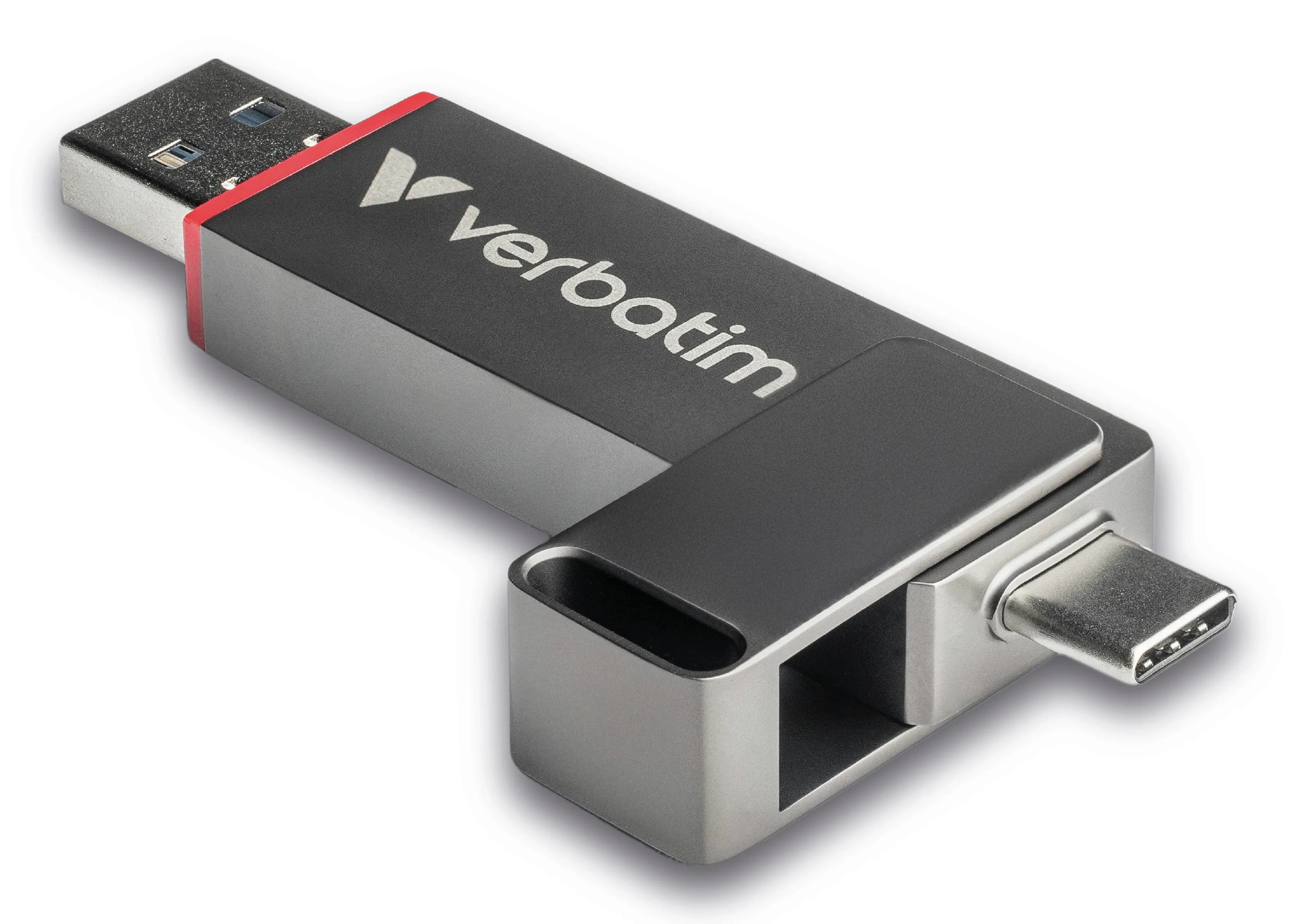 Verbatim Dual QuickStick USB-A/USB-C 3.2 Gen 1 1 Tt -muistitikku, harmaa