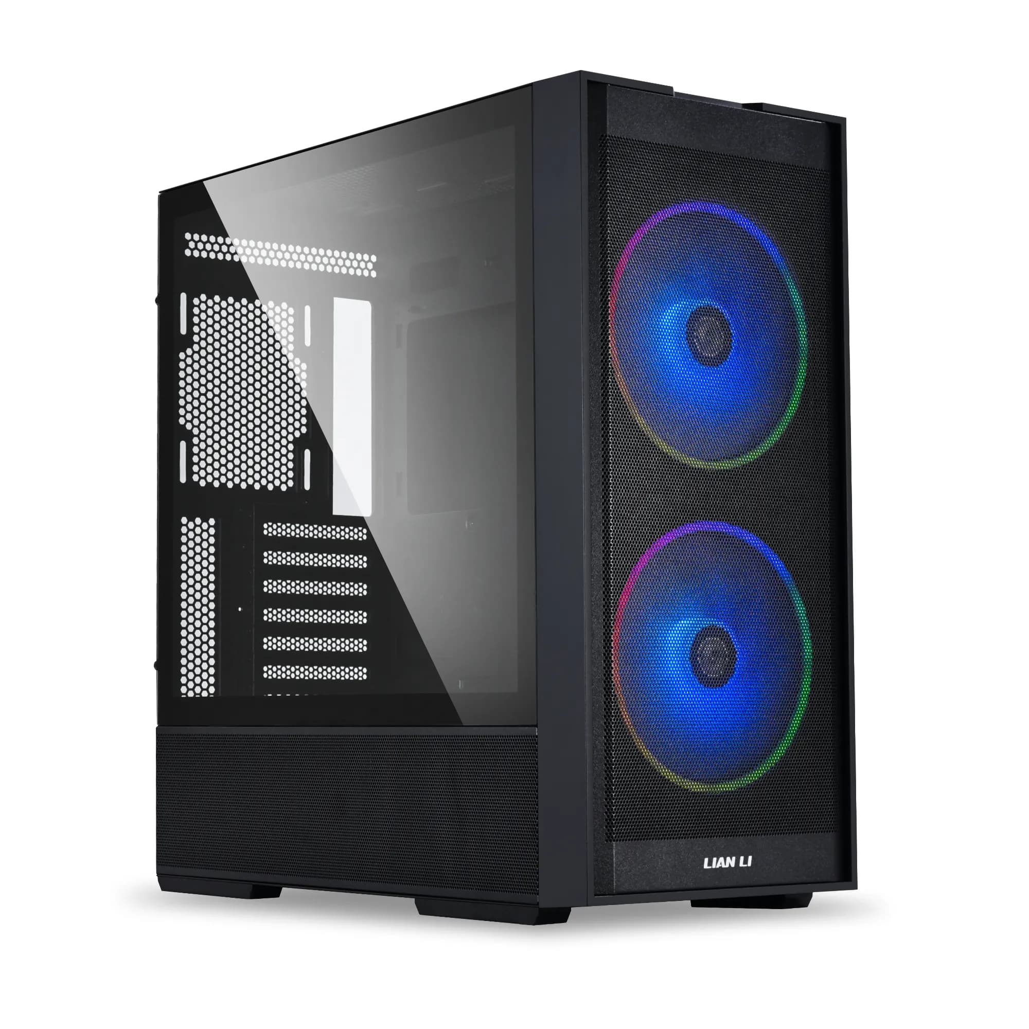 Lian Li LANCOOL 206RX -miditornikotelo ikkunalla ja RGB-valaistuksella, musta