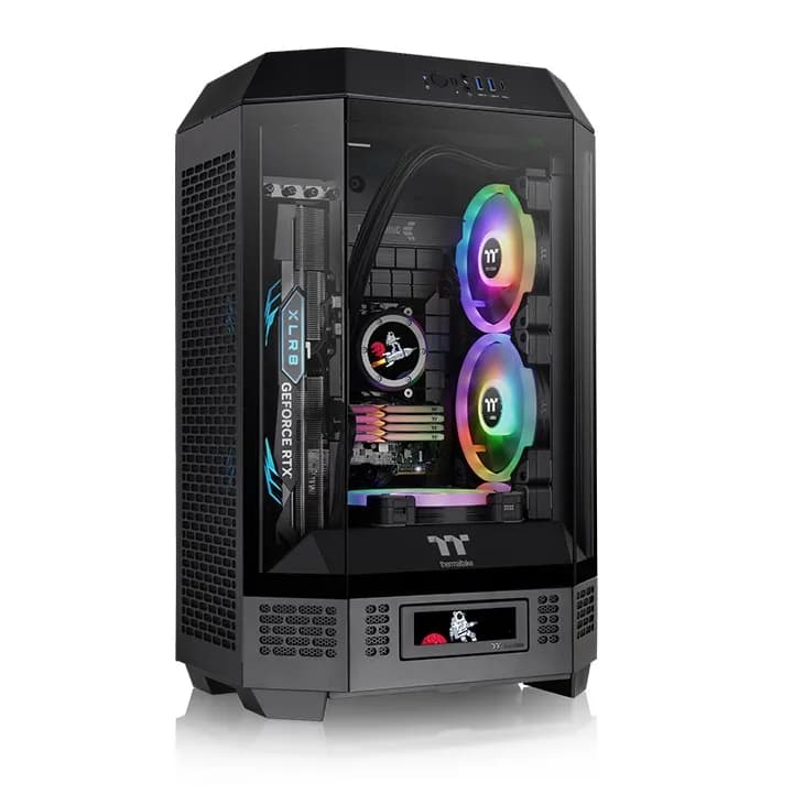 Thermaltake The Tower 300 -micro-ATX-kotelo ikkunalla, musta
