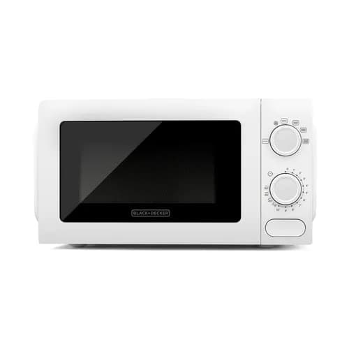 Black+Decker -mikroaaltouuni, valkoinen, 20l