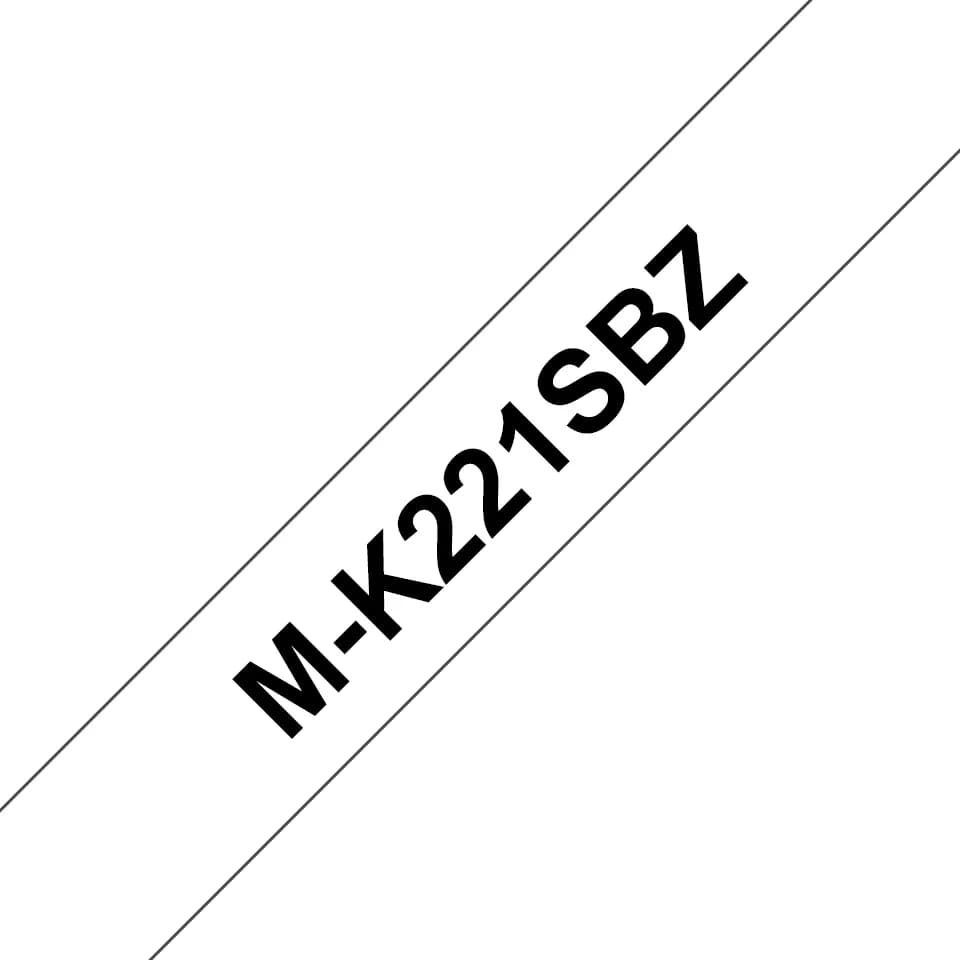 M-K221S/tape/white/black/9 mm/4m