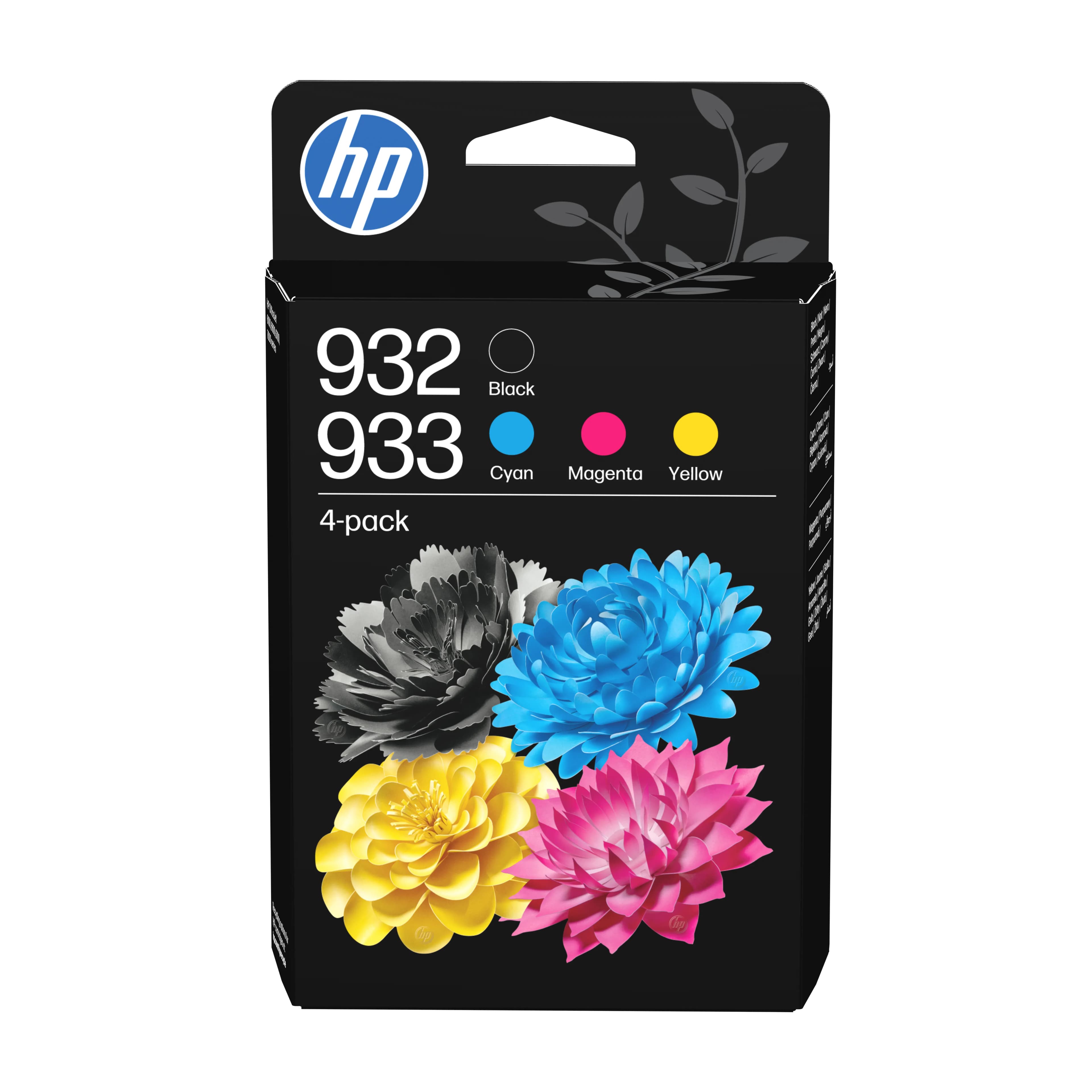 HP 932/933-mustekasettipakkaus, musta, syaani, magenta, keltainen, 4 kpl