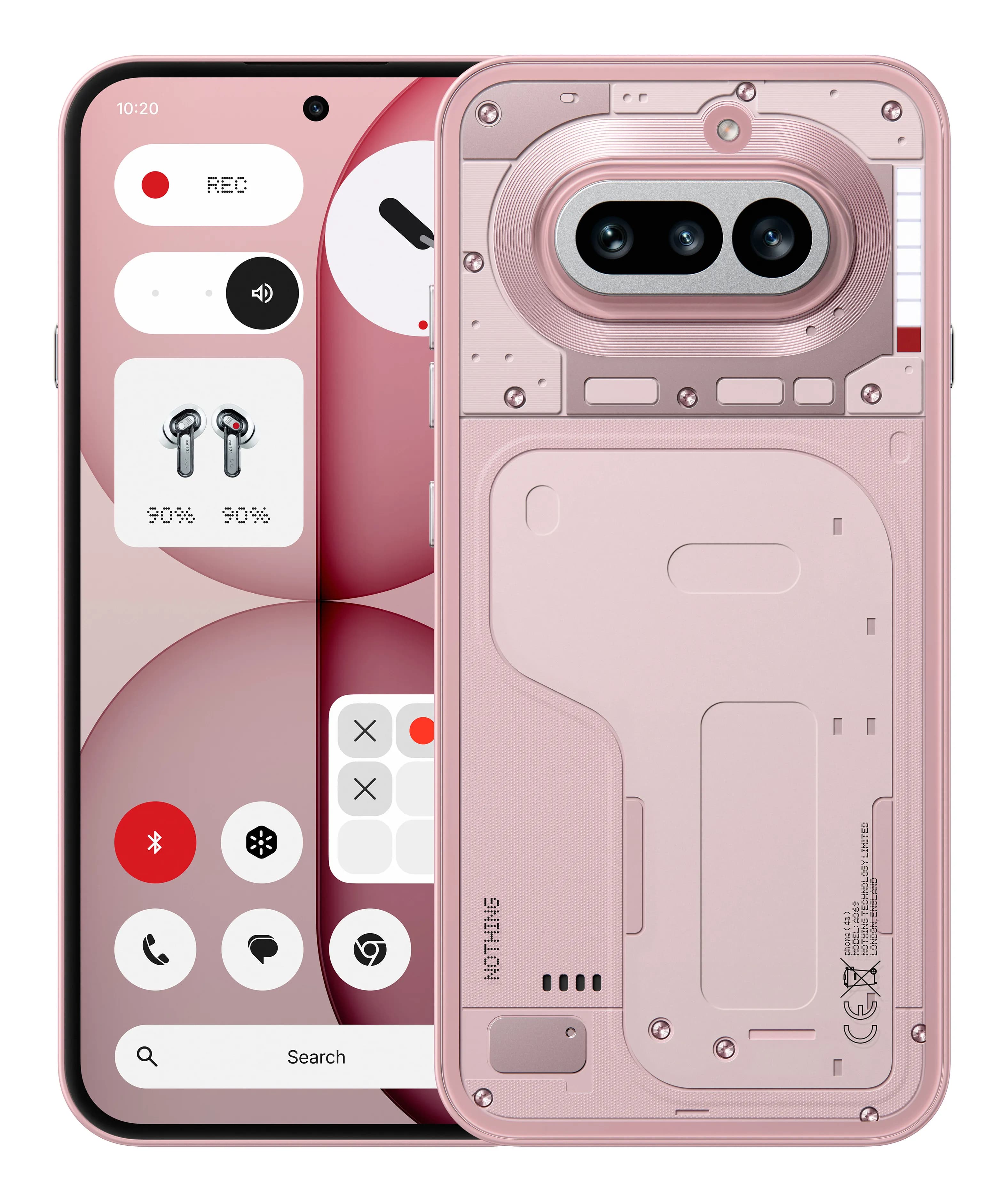 Nothing Phone (4a) 12/256 Gt -puhelin, vaaleanpunainen