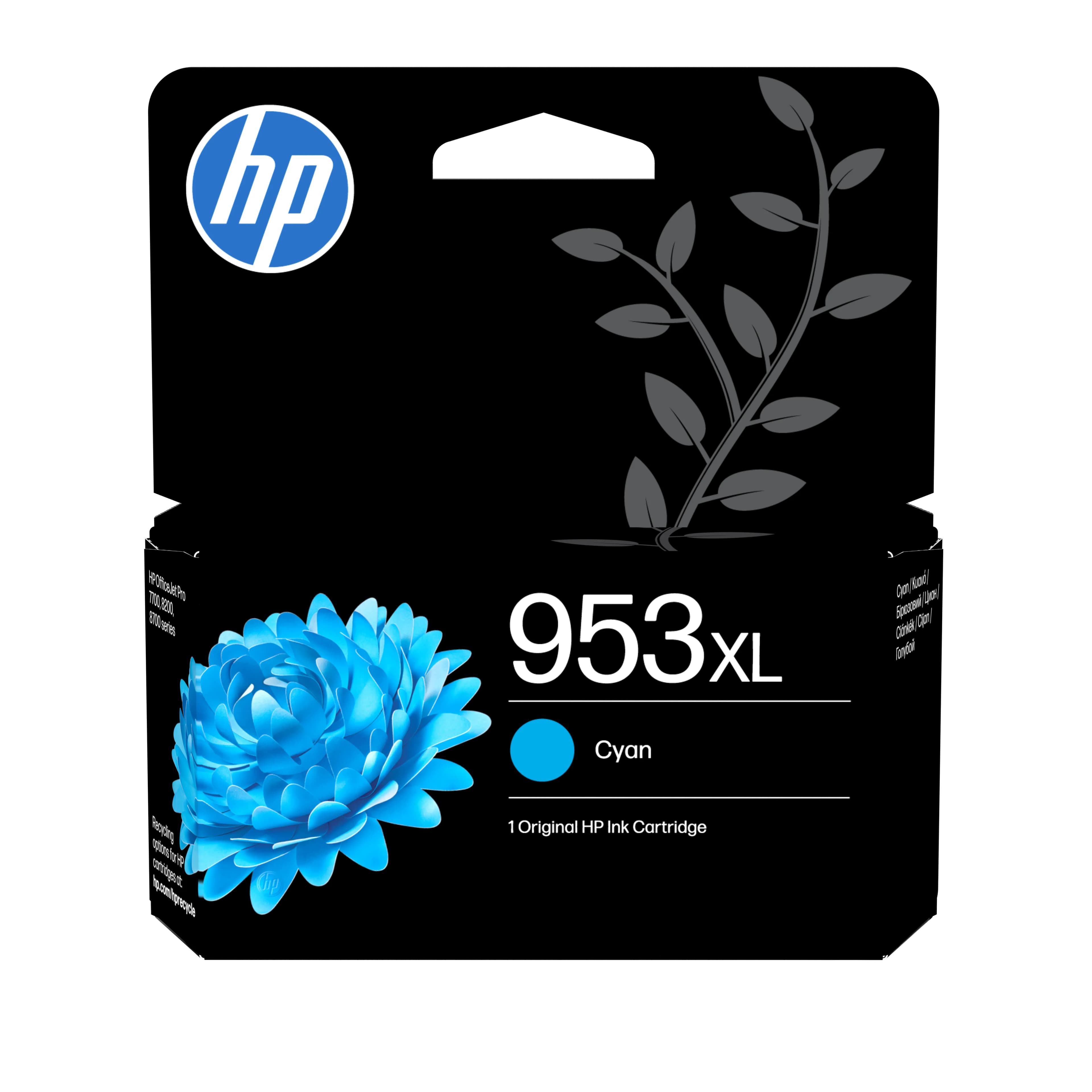 HP 953XL-mustekasetti, 18 ml, syaani
