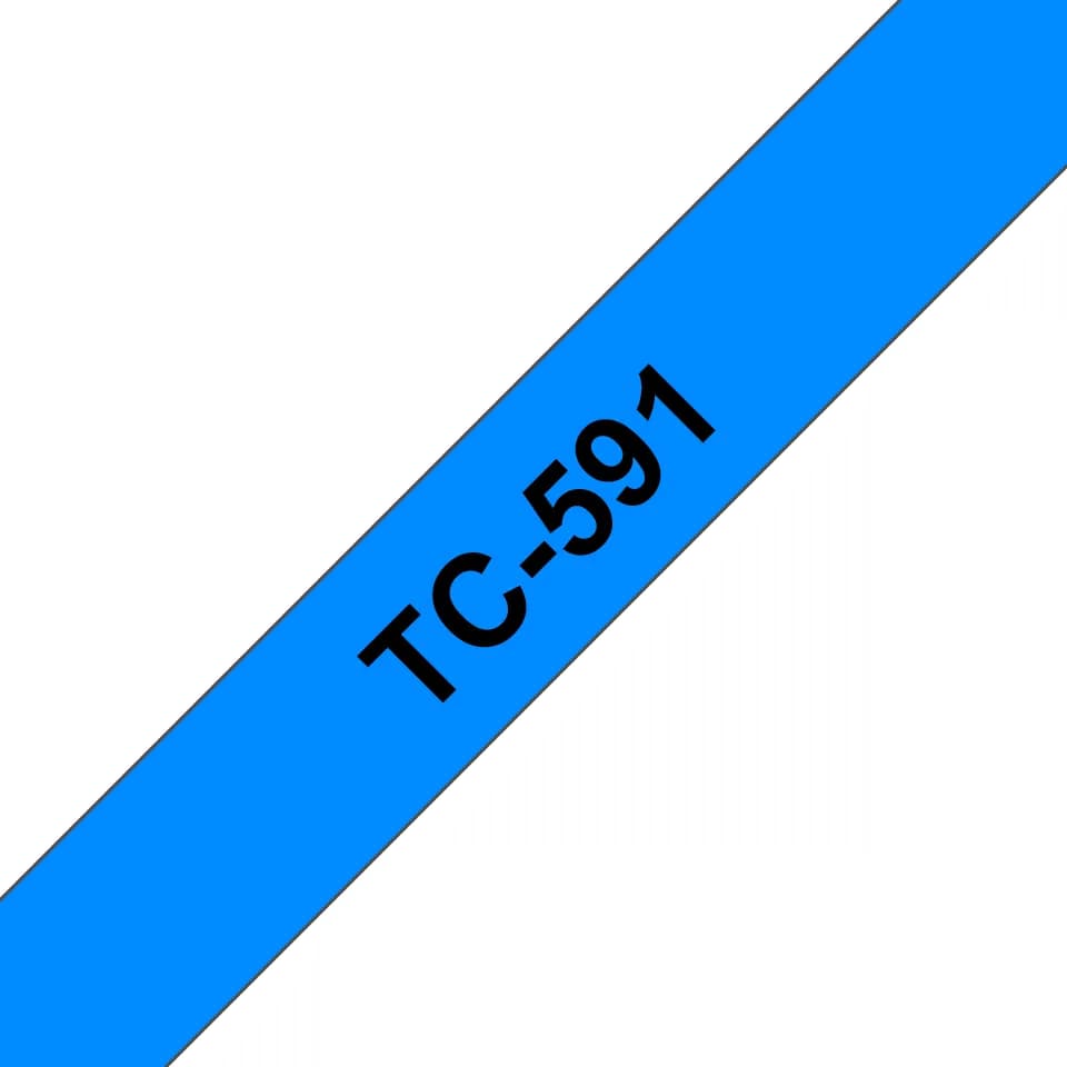 TC 9mm Black on blue tape