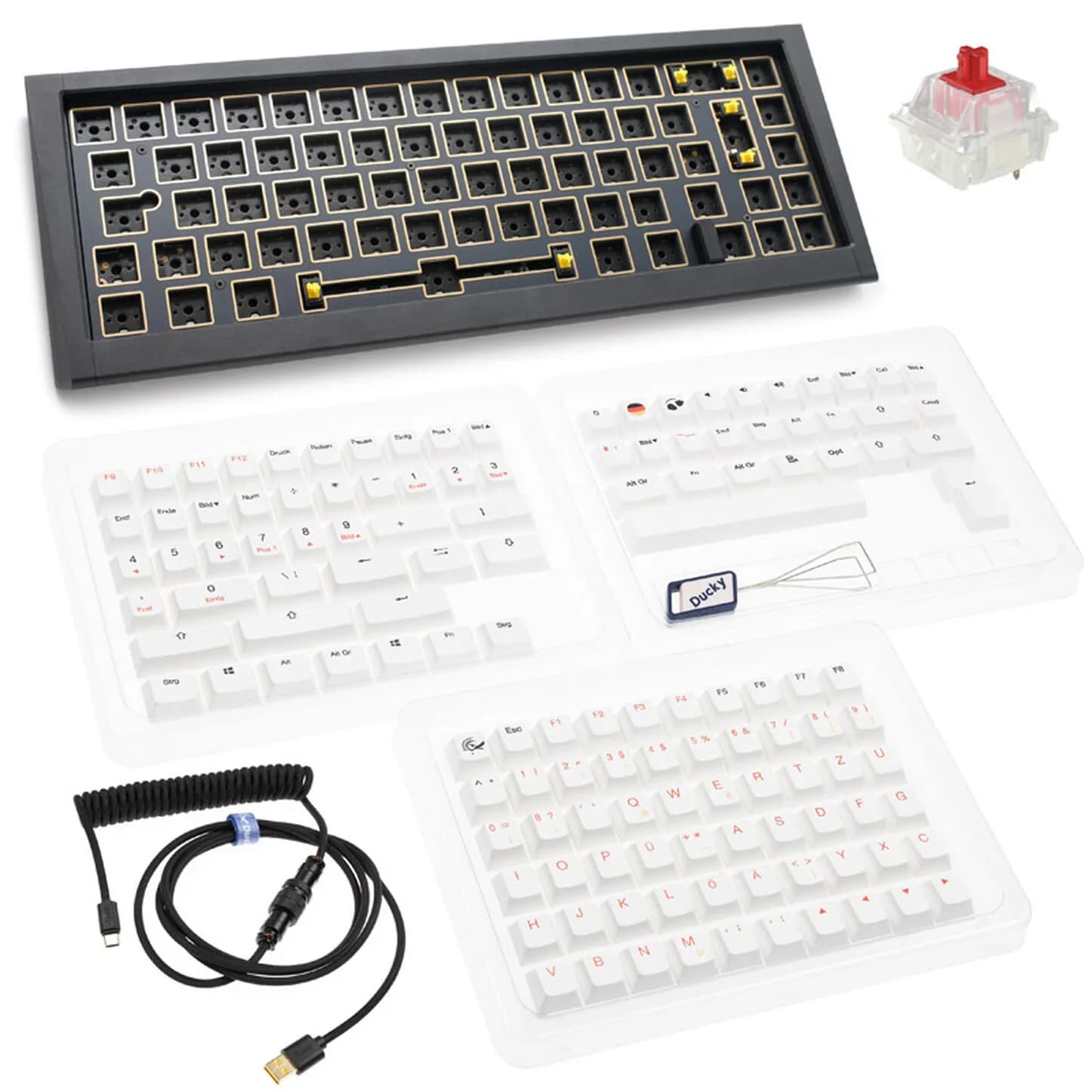 Ducky Outlaw65 Barebone ISO -mekaaninen näppäimistö, musta