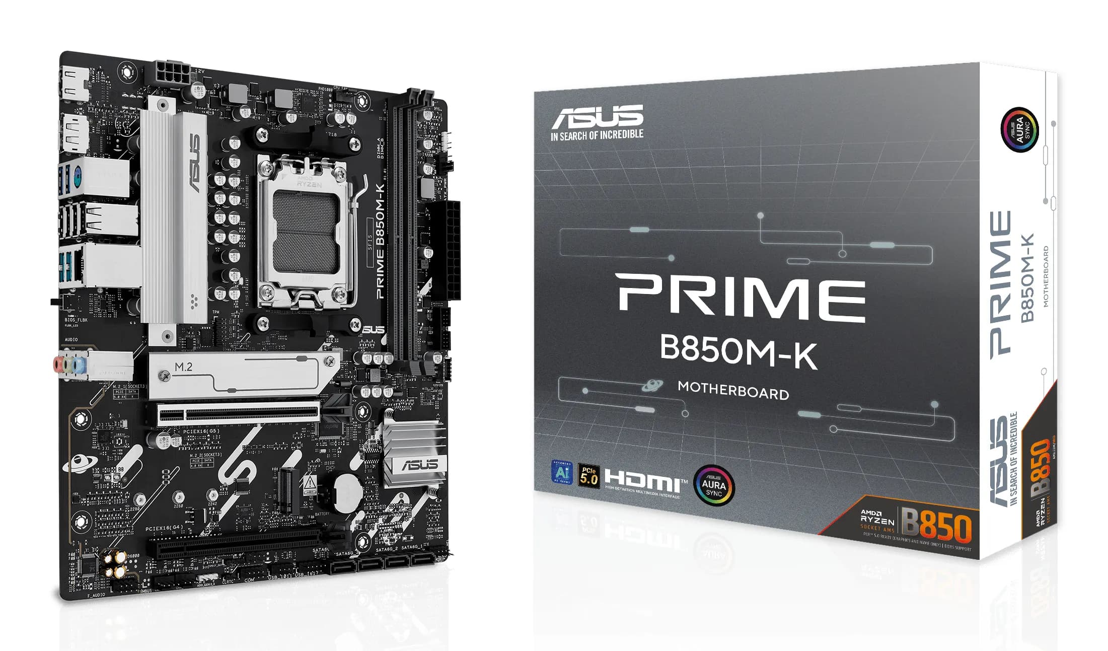 Asus PRIME B850M-K DDR5 AM5 mATX -emolevy
