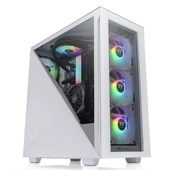 Thermaltake Divider 300 TG Snow ARGB -miditornikotelo ikkunalla, valkoinen
