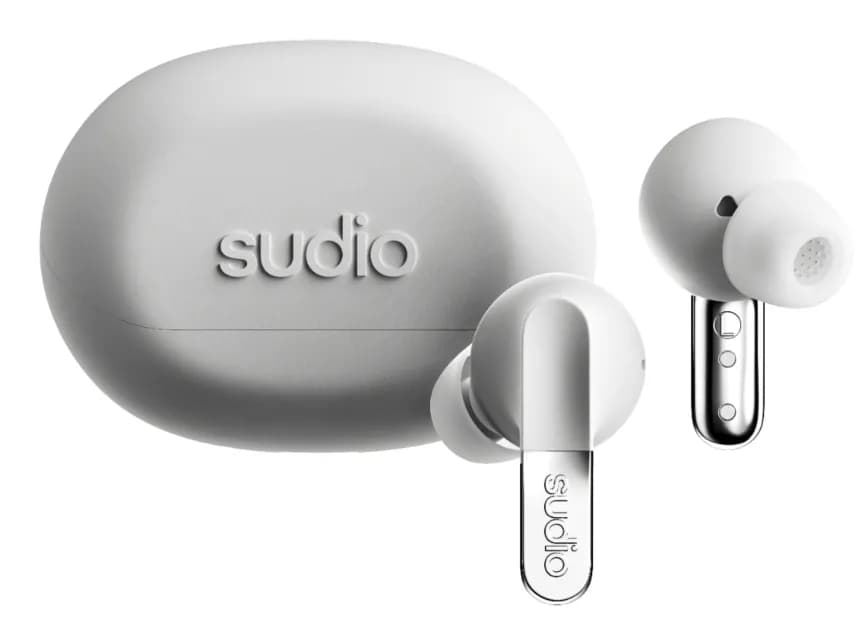 Sudio N3 Pro -langattomat nappikuulokkeet, valkoinen
