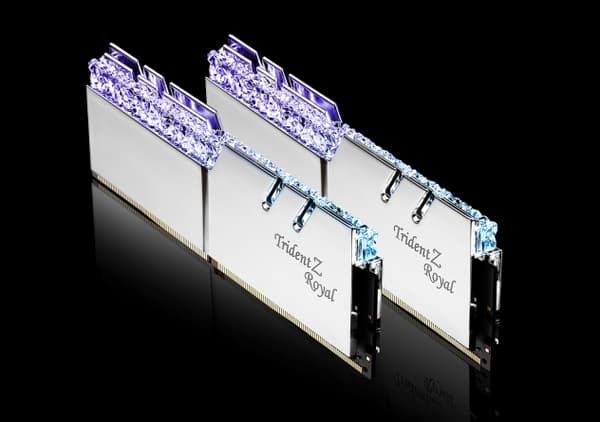 G.SKILL Trident Z Royal RGB 32 Gt (2 x 16 Gt) DDR4 3200 MHz, CL16 -muisti, hopea (XMP)