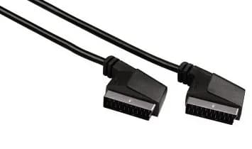 Hama SCART (21-pin) – SCART (21-pin) -adapteri, Musta