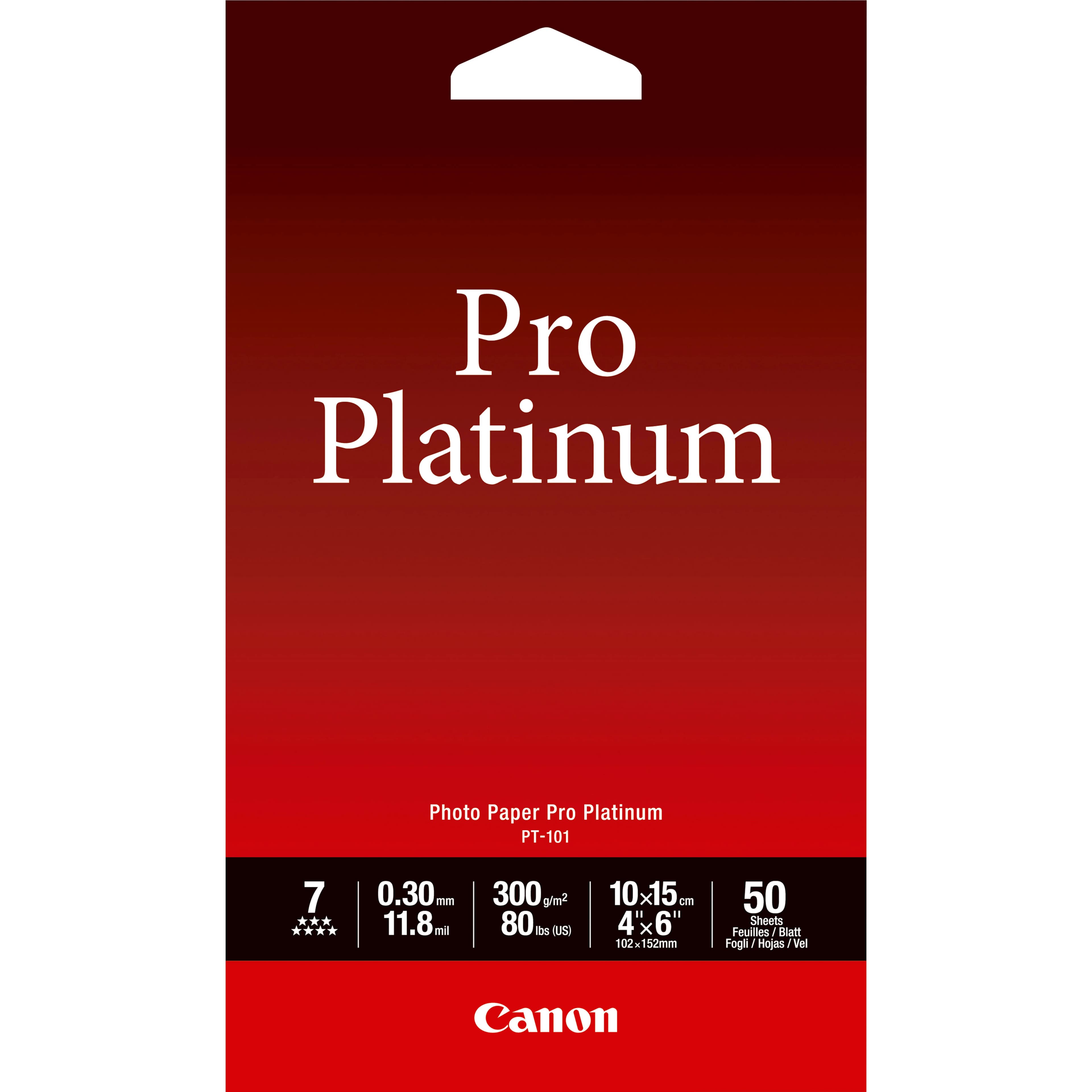 CANON PHOTO PAPER PRO PLATINUM (PT-101)
