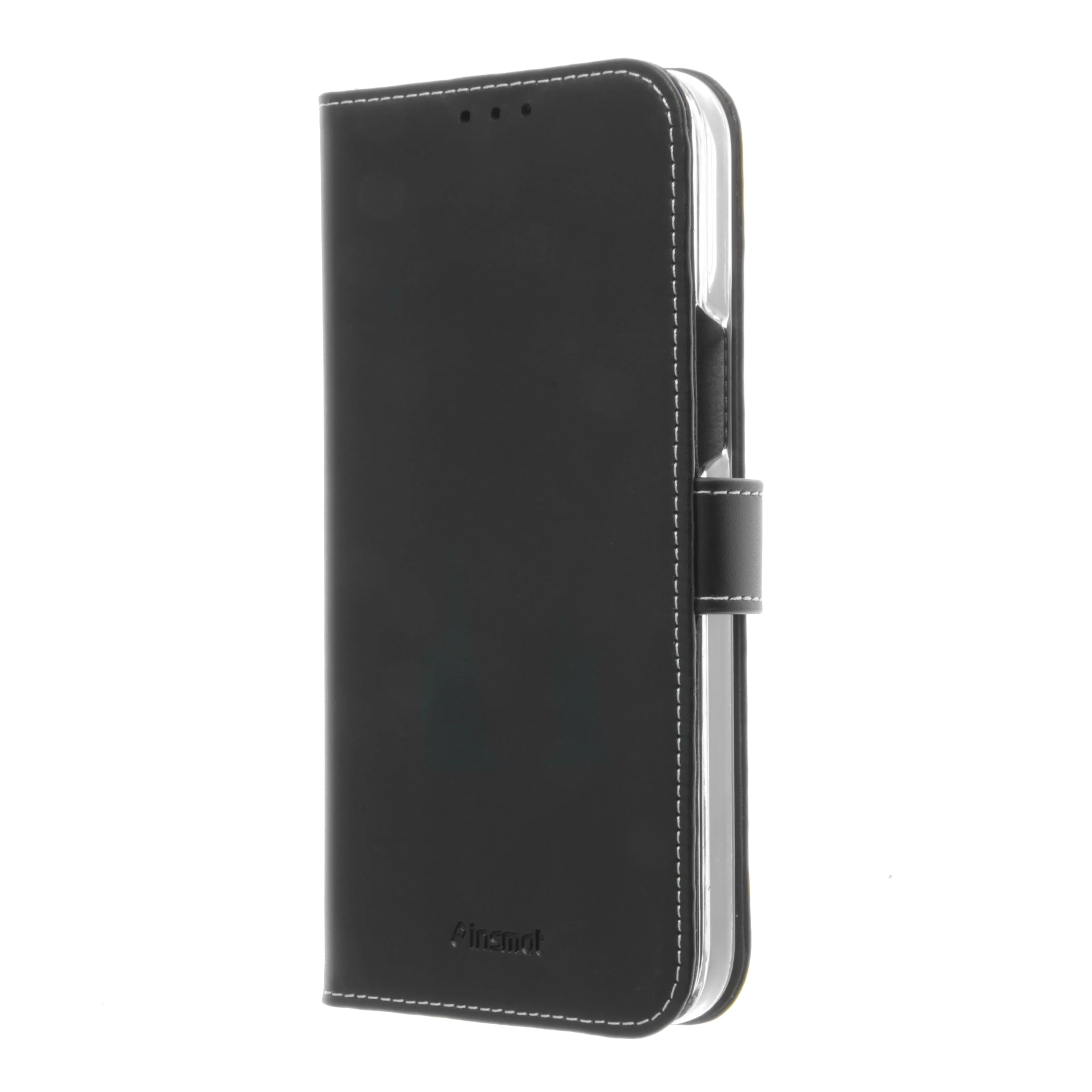 Insmat Flip Case, iPhone 12 Pro Max -lompakkokotelo, Musta