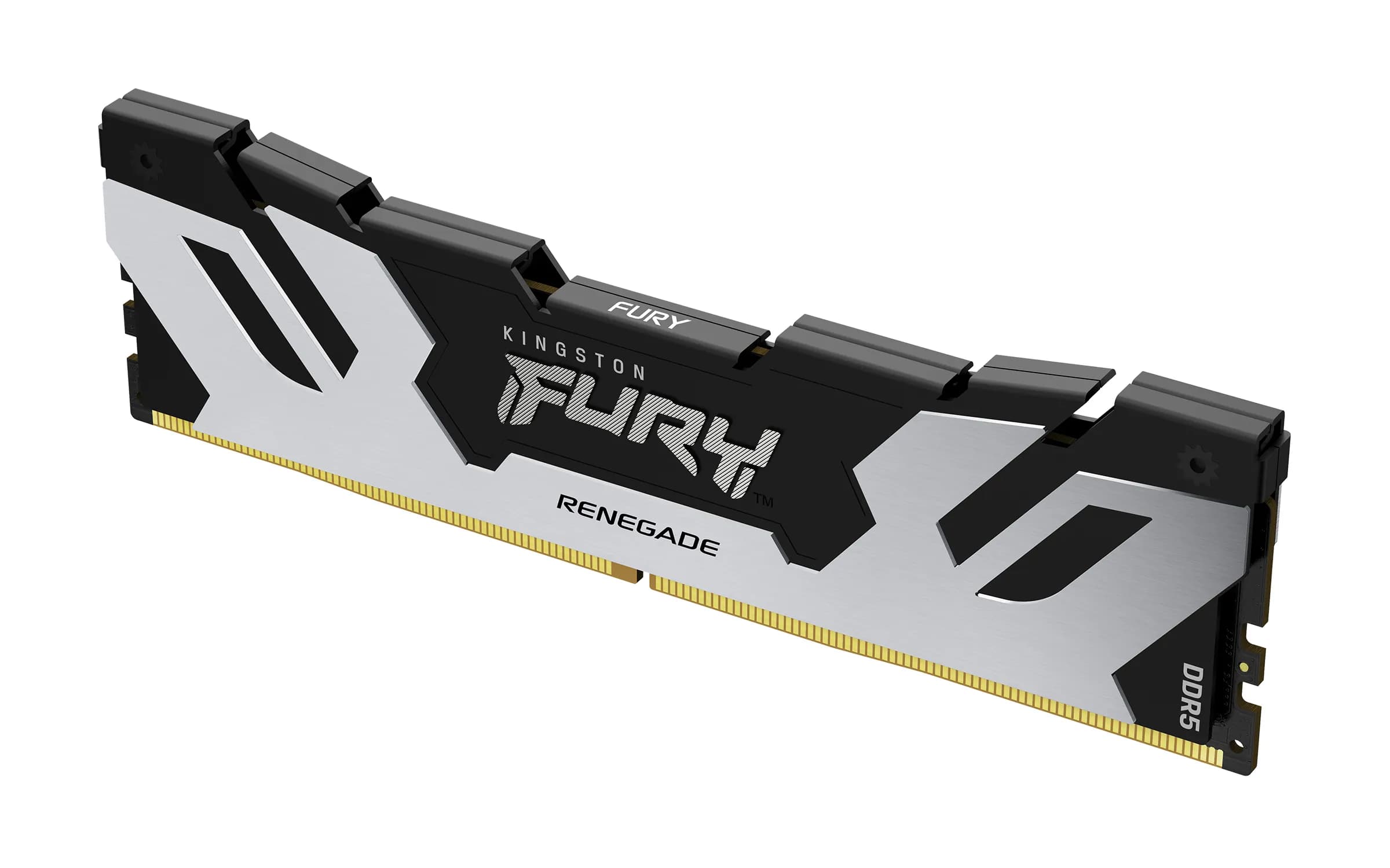 Kingston FURY Renegade 24 Gt (1 x 24 Gt) DDR5 7200 MHz, CL38 -muisti, hopea/musta (XMP)