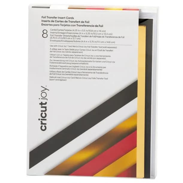 Cricut Joy Foil kortti-insertit A2, Royal Flush, 8 kpl