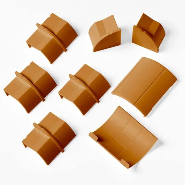 D-LINE Adapterisetti 22x22mm Tammenvärinen