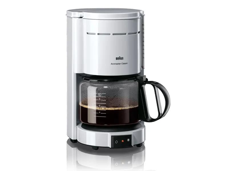Braun Aromaster Classic KF 47/1 10 kupin -kahvinkeitin, valkoinen