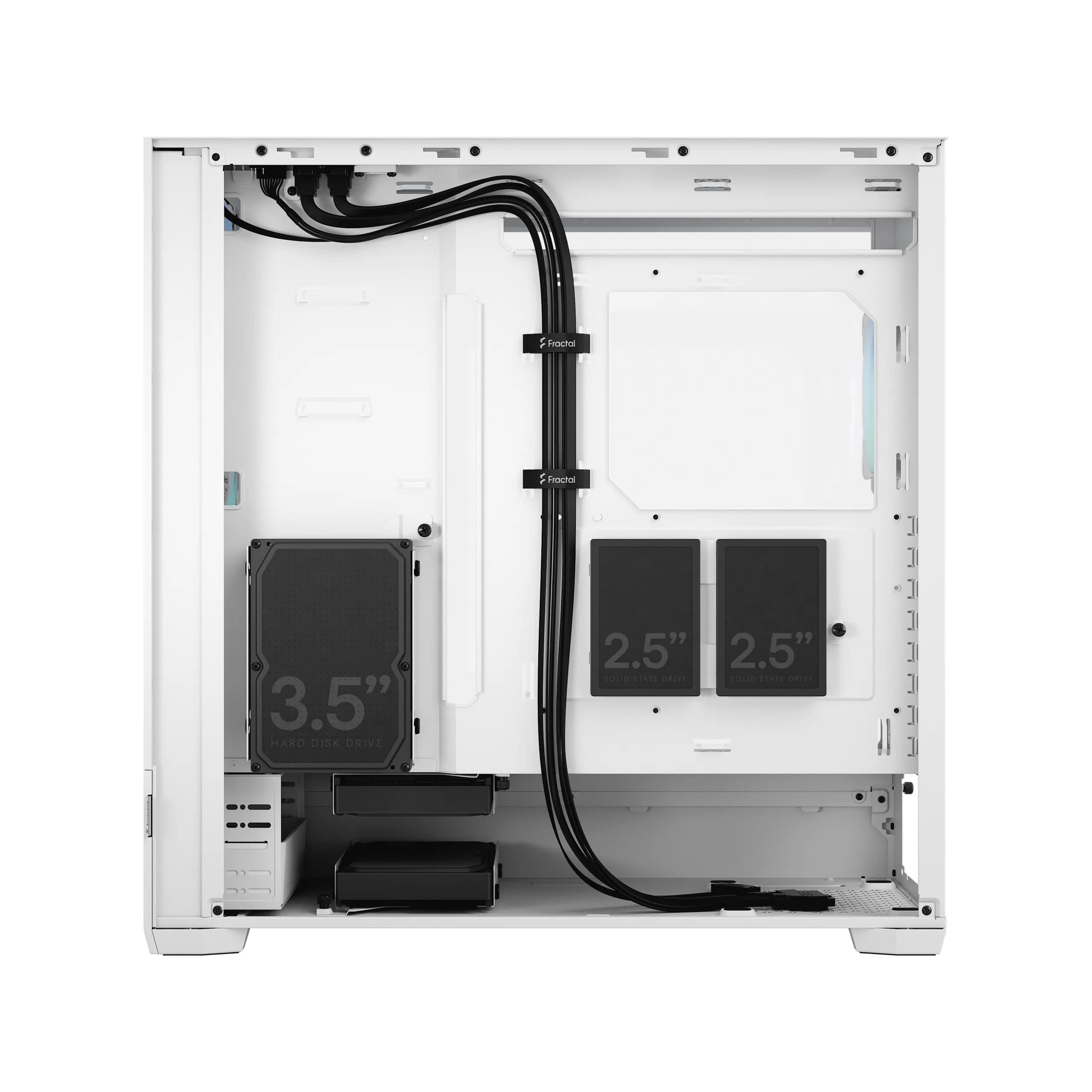 Fractal Design Pop XL Air RGB -täystornikotelo RGB-valaistuksella ja ikkunalla, valkoinen
