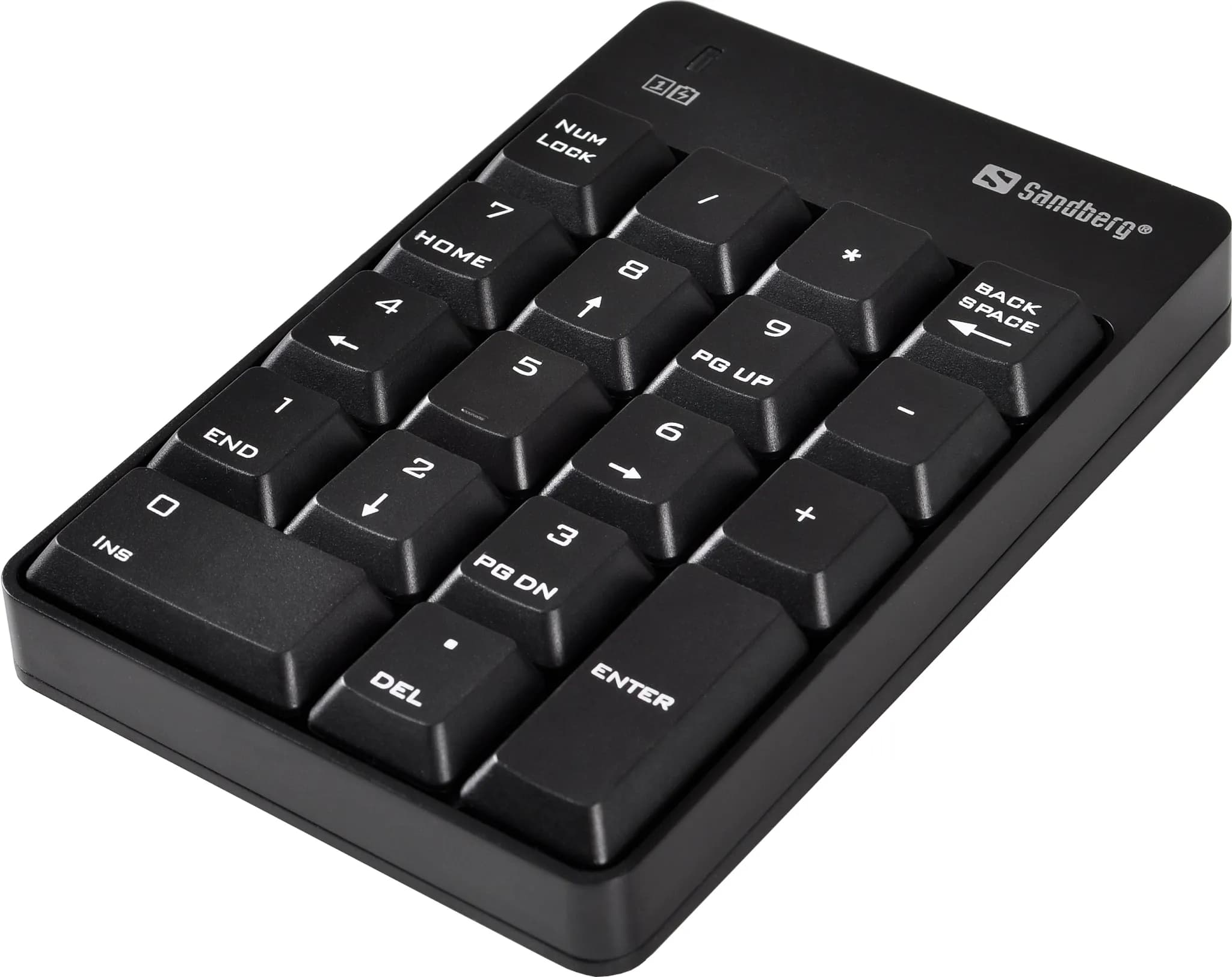 Sandberg Wireless Numeric Keypad 2 -numeronäppäimistö, Musta