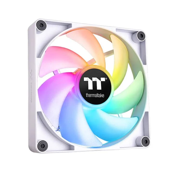 Thermaltake CT140 PWM ARGB -tuuletinsarja, hydraulinen laakeri, 140 mm, 2 kpl, valkoinen