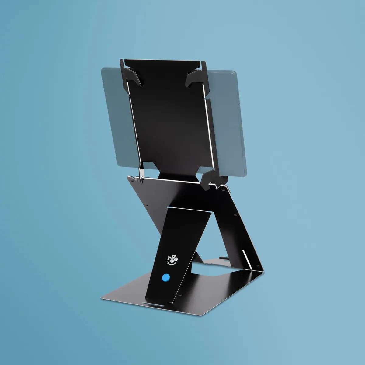R-Go Riser Duo, tabletin ja kannettavan tietokoneen jalusta, säädettävä, musta