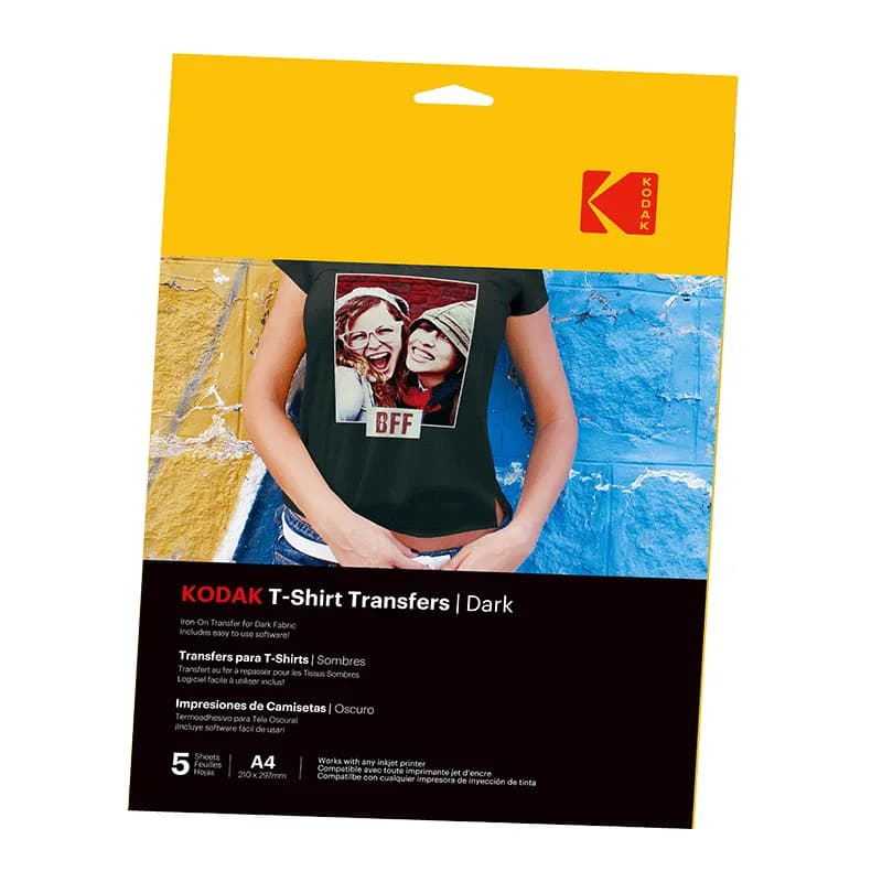 Kodak T-Shirt Transfers Dark Textile A4 x5pcs