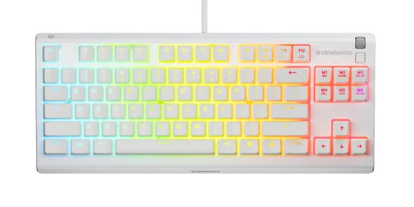 SteelSeries Apex 3 TKL -pelinäppäimistö, valkoinen