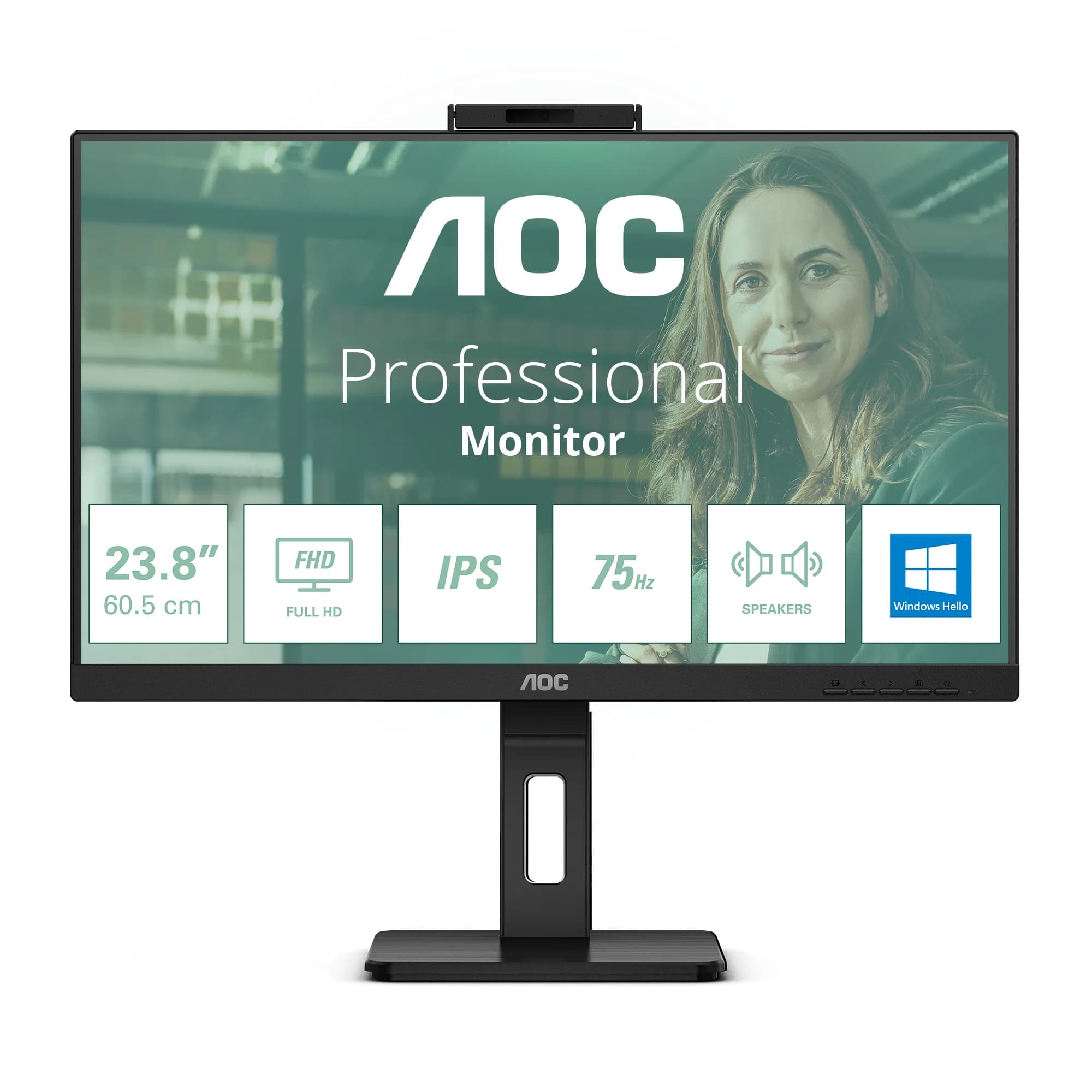 AOC 24P3CW 24"" Full HD, IPS -näyttö, USB-C hub